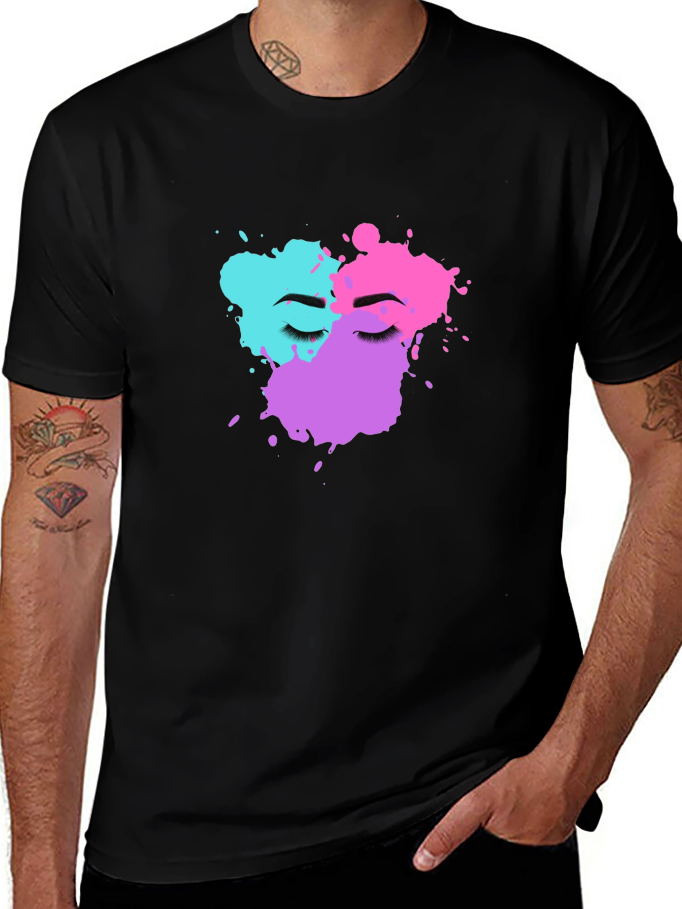 Variant 17 of Abstract Face Graphic T-Shirt