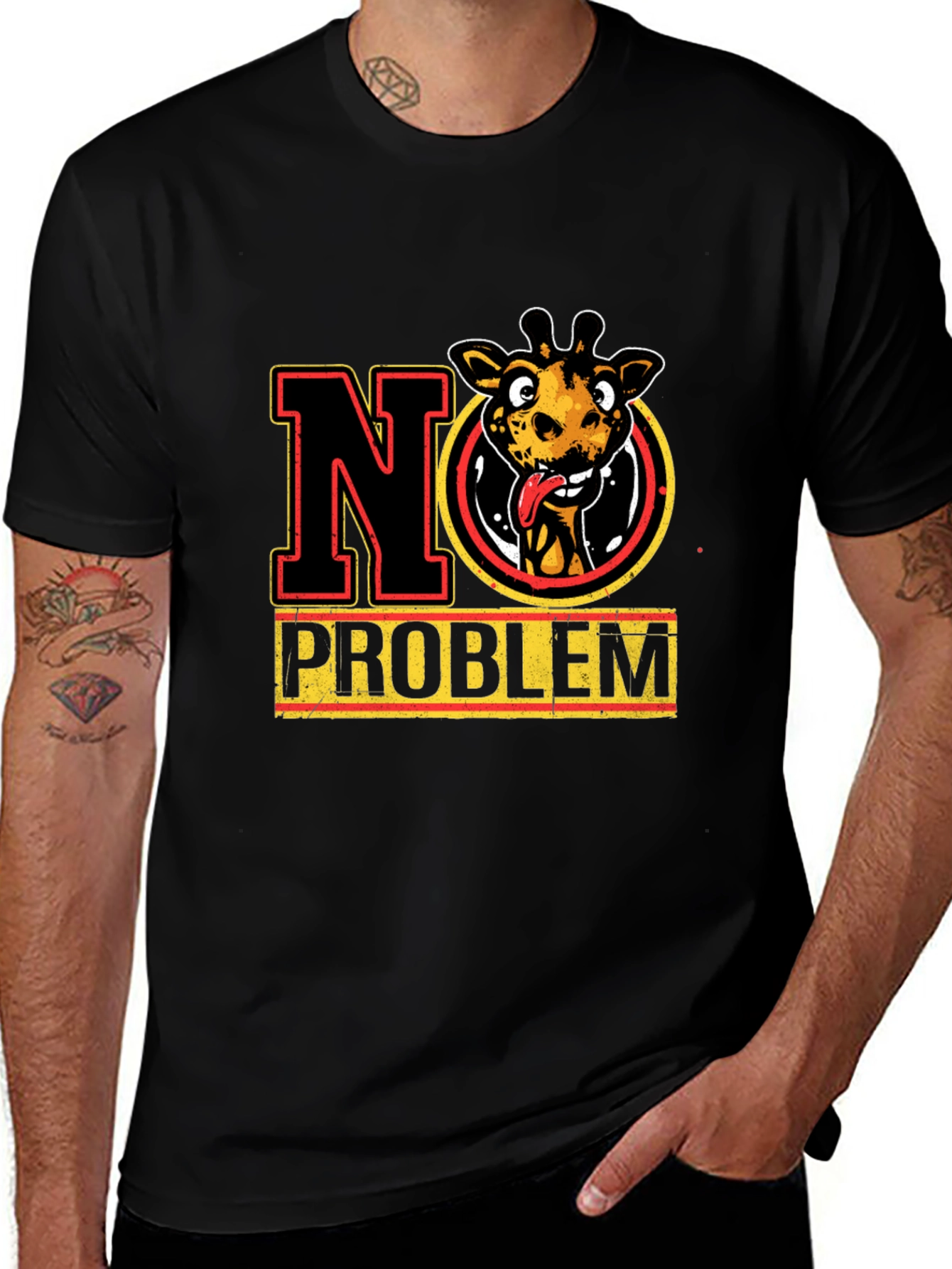 No Problem Giraffe Graphic Tee