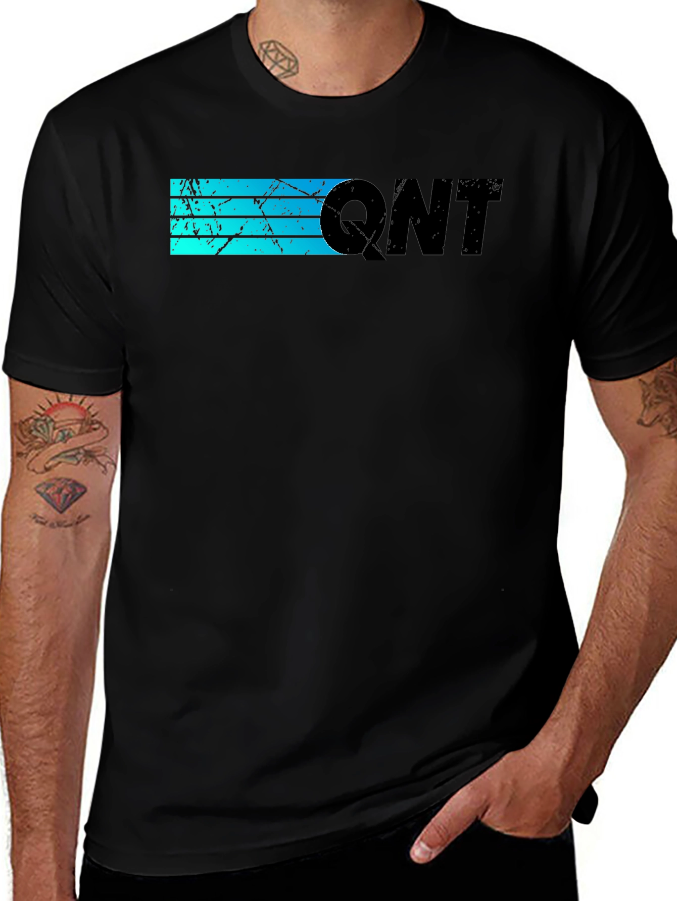 Variant 19 of QNT Graphic T-Shirt - Distressed Retro Design