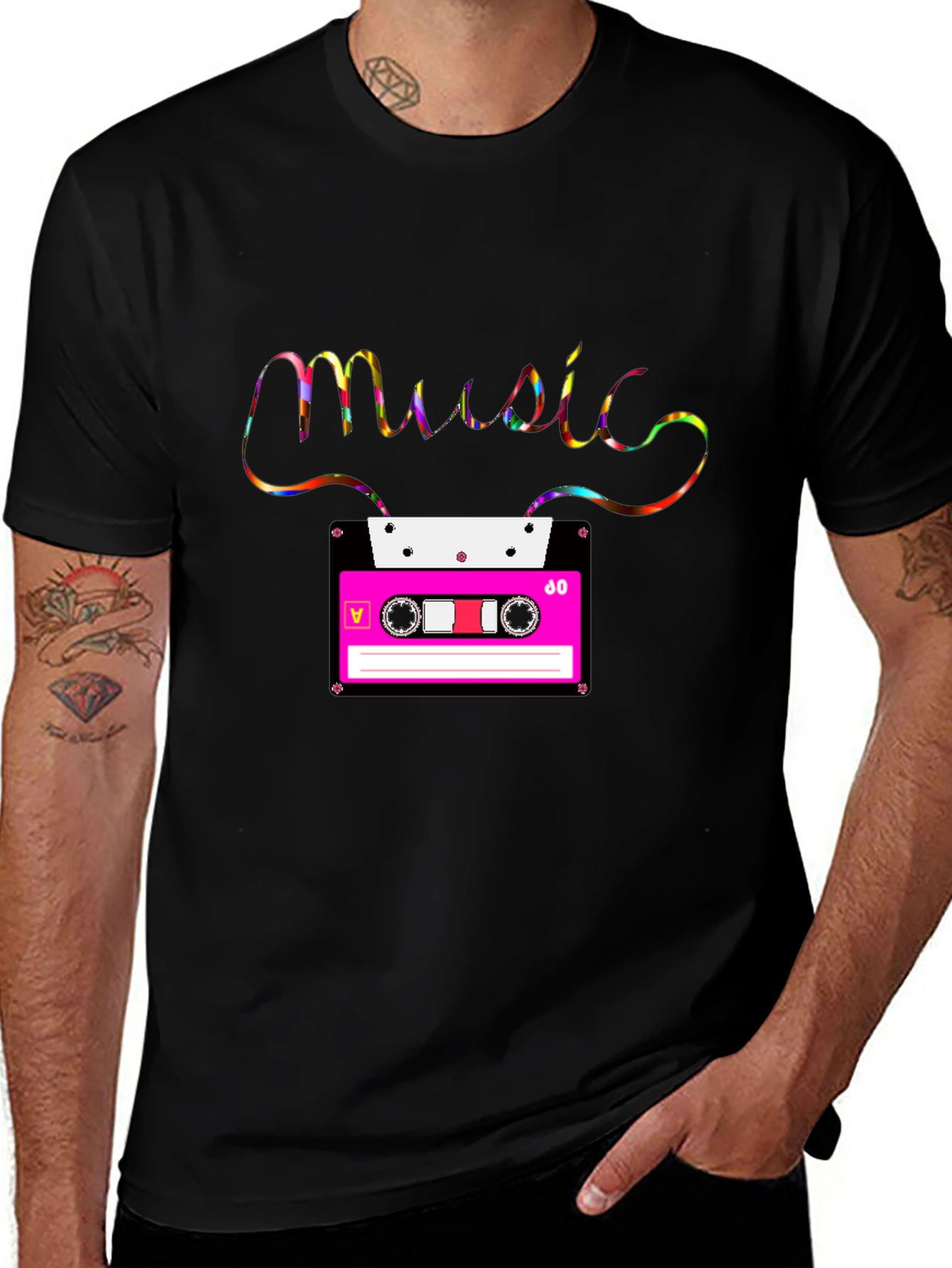 Variant 16 of Retro Music Cassette Tape T-Shirt