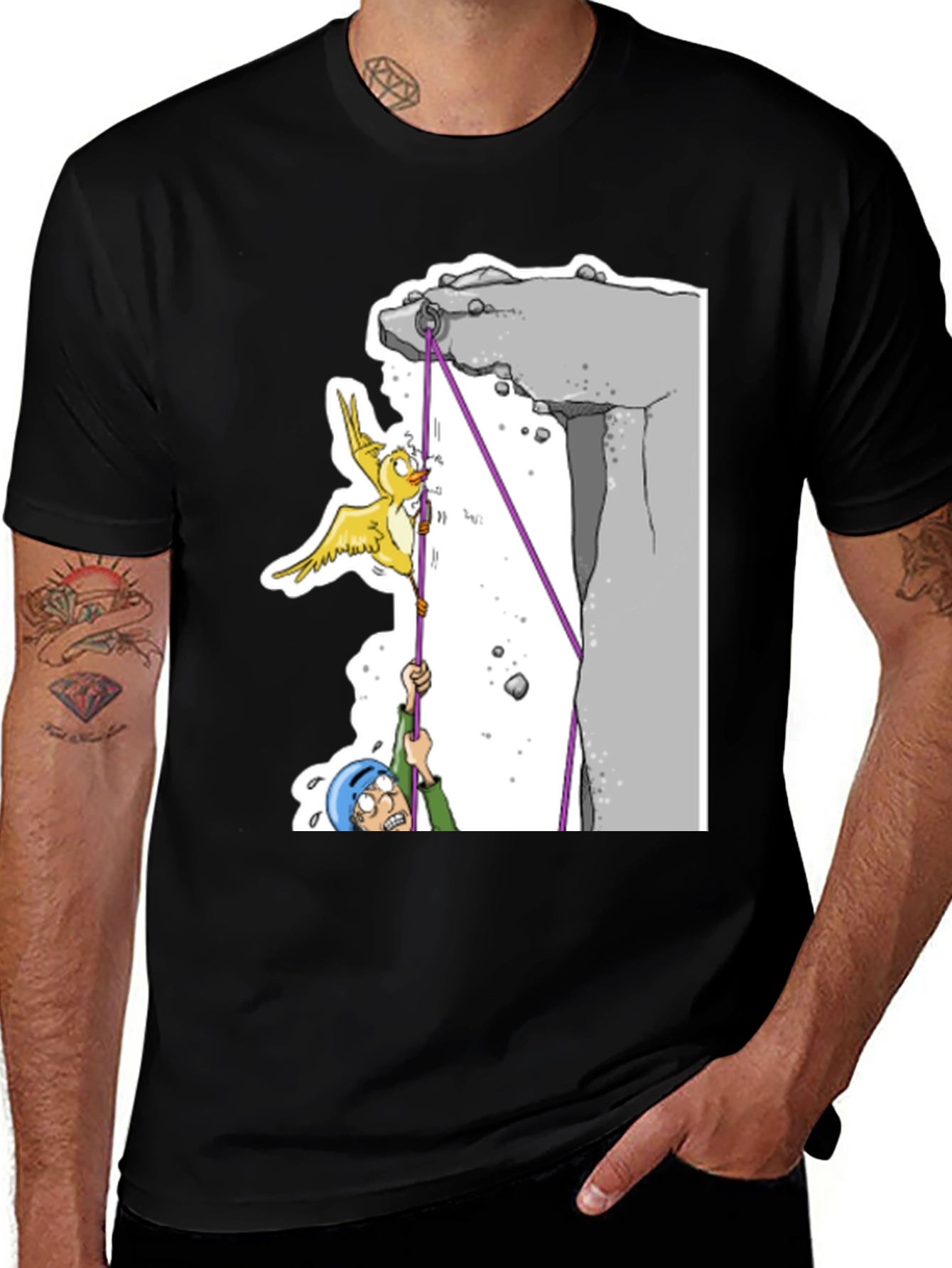 Variant 13 of Cartoon Climber T-Shirt - Adventure Ready!