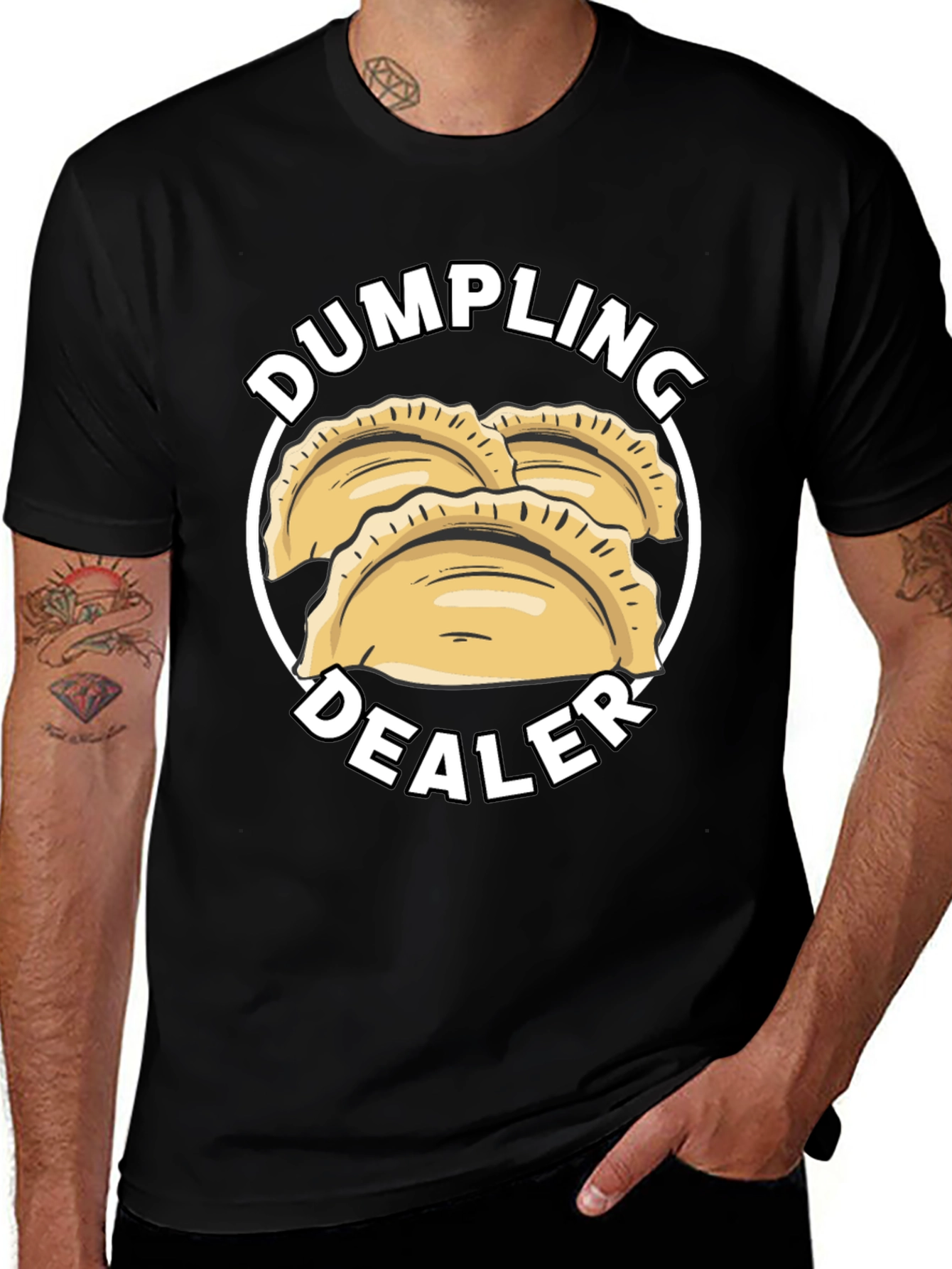 Variant 4 of Dumpling Dealer T-Shirt - Funny Foodie Tee