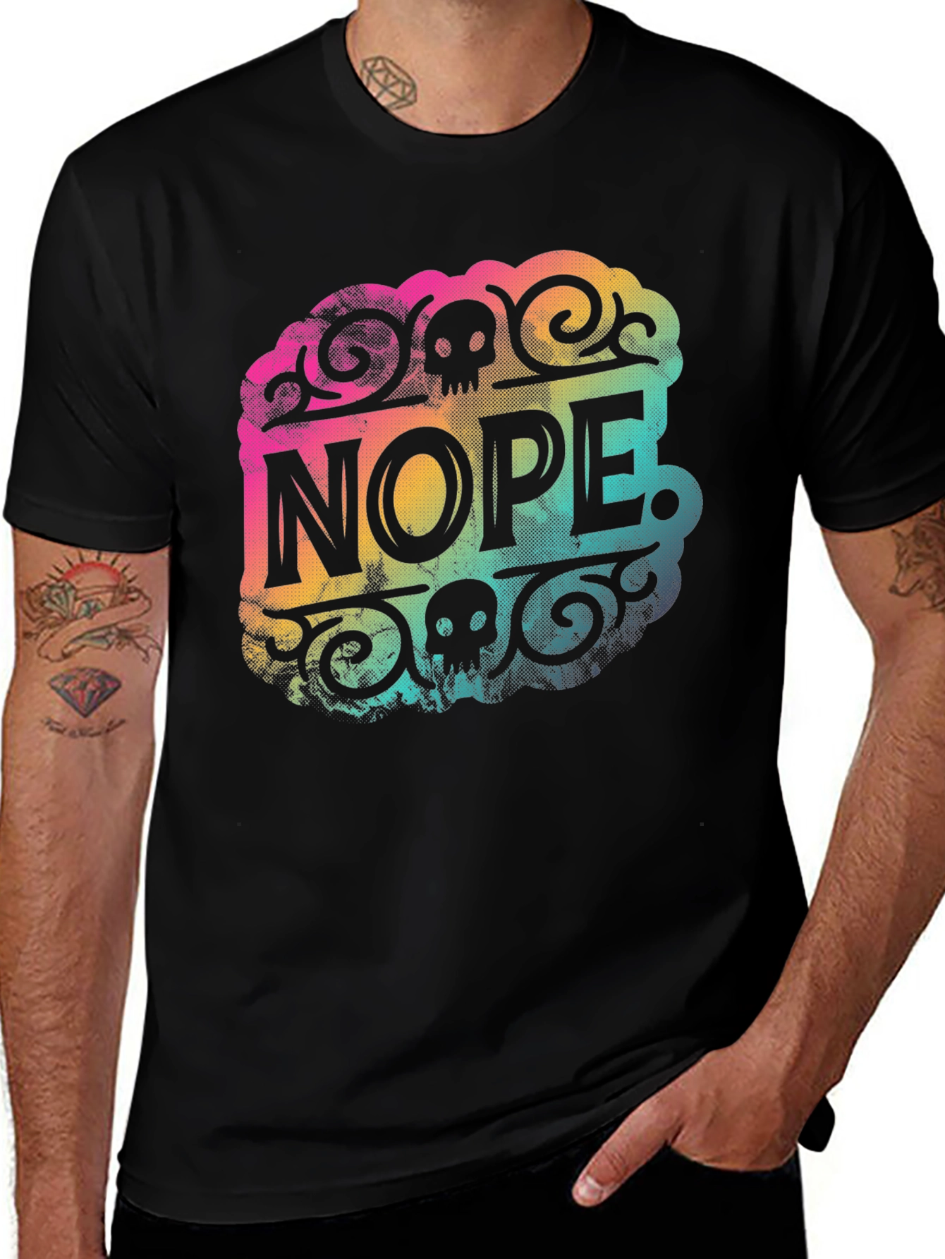 Variant 12 of Nope Graphic Tee - Men's Crew Neck T-Shirt