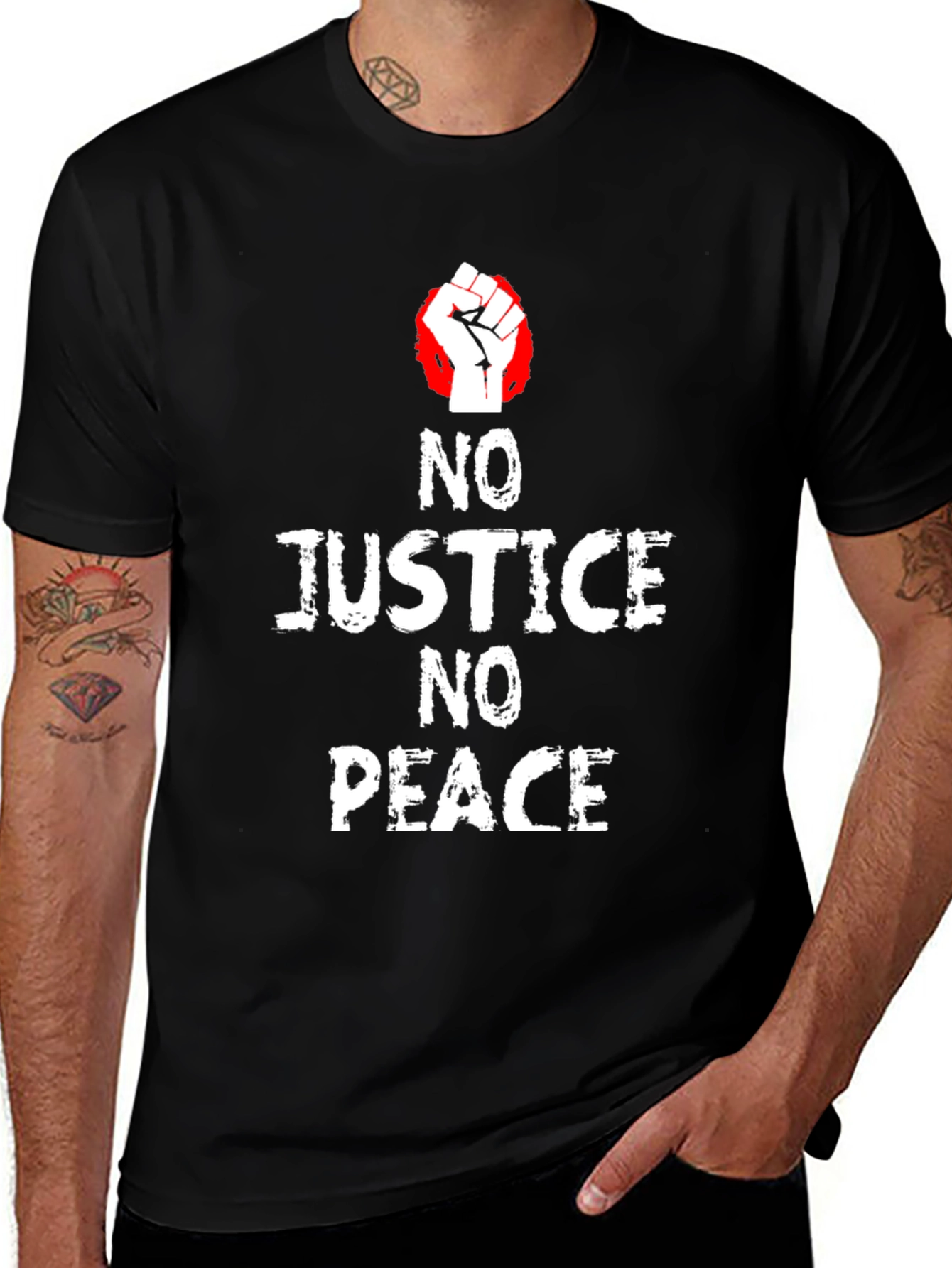 Variant 30 of No Justice No Peace Graphic Tee