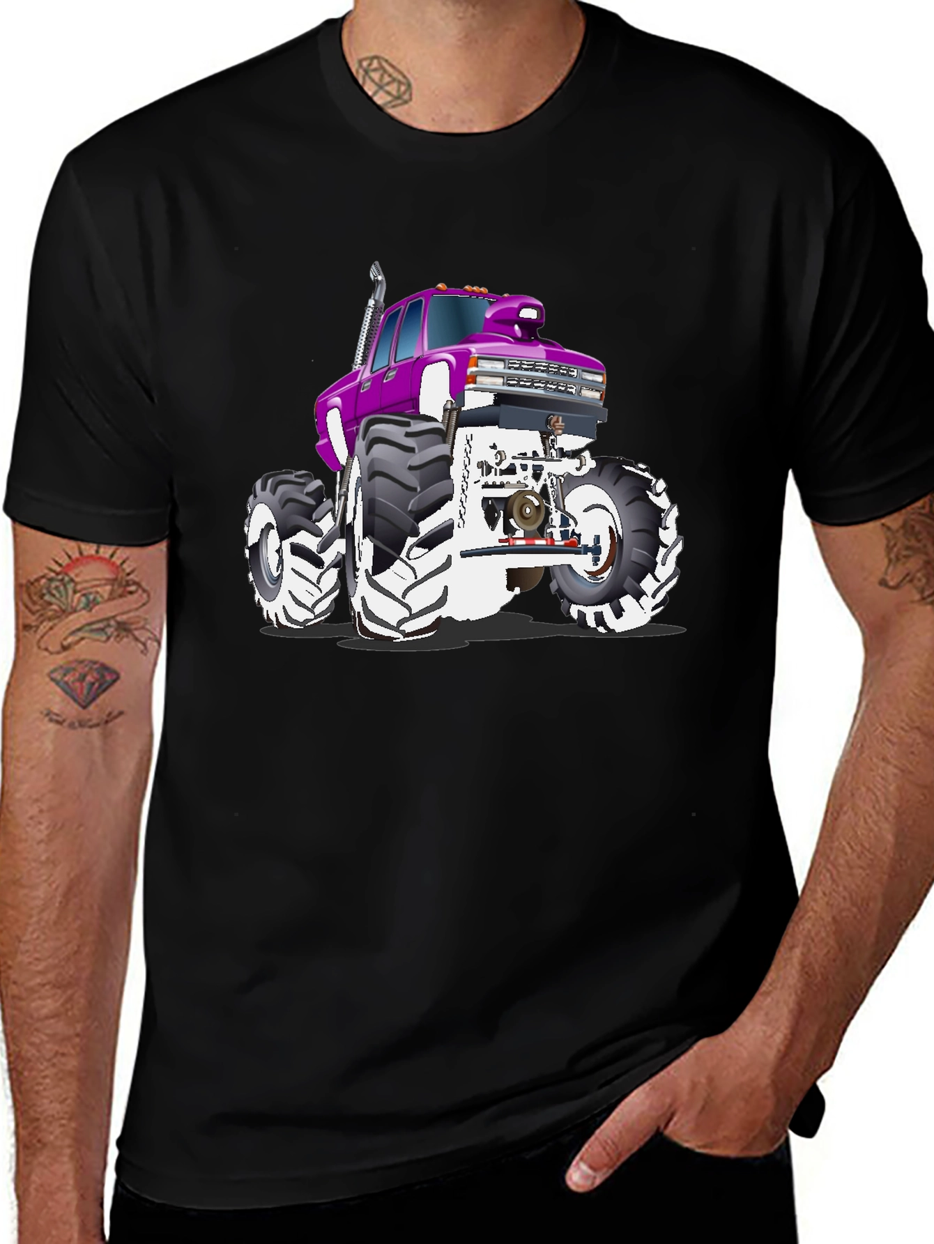 Monster Truck Graphic Tee - Black