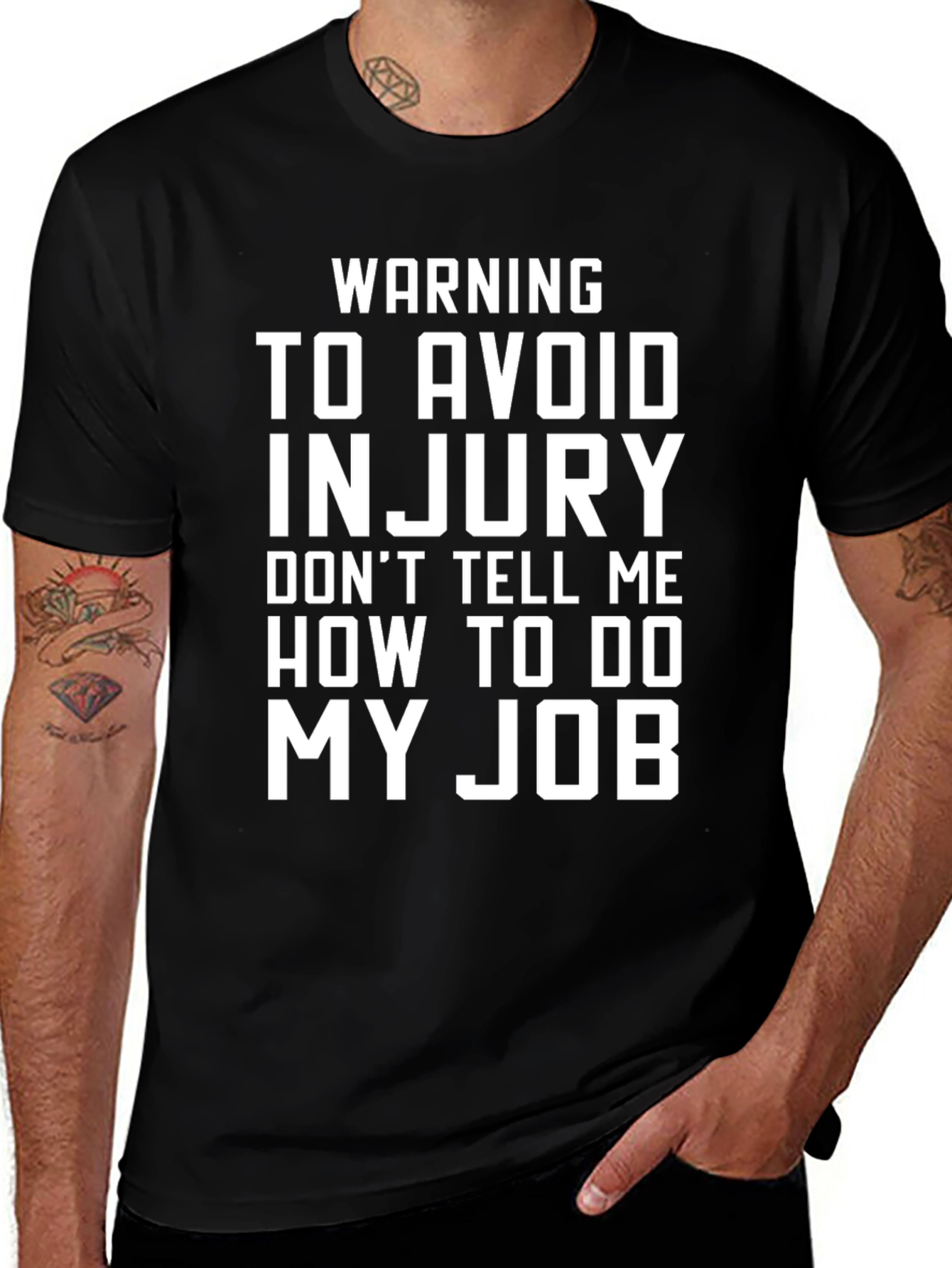 Variant 28 of Warning Graphic Tee - Don't Tell Me How to Do My Job!