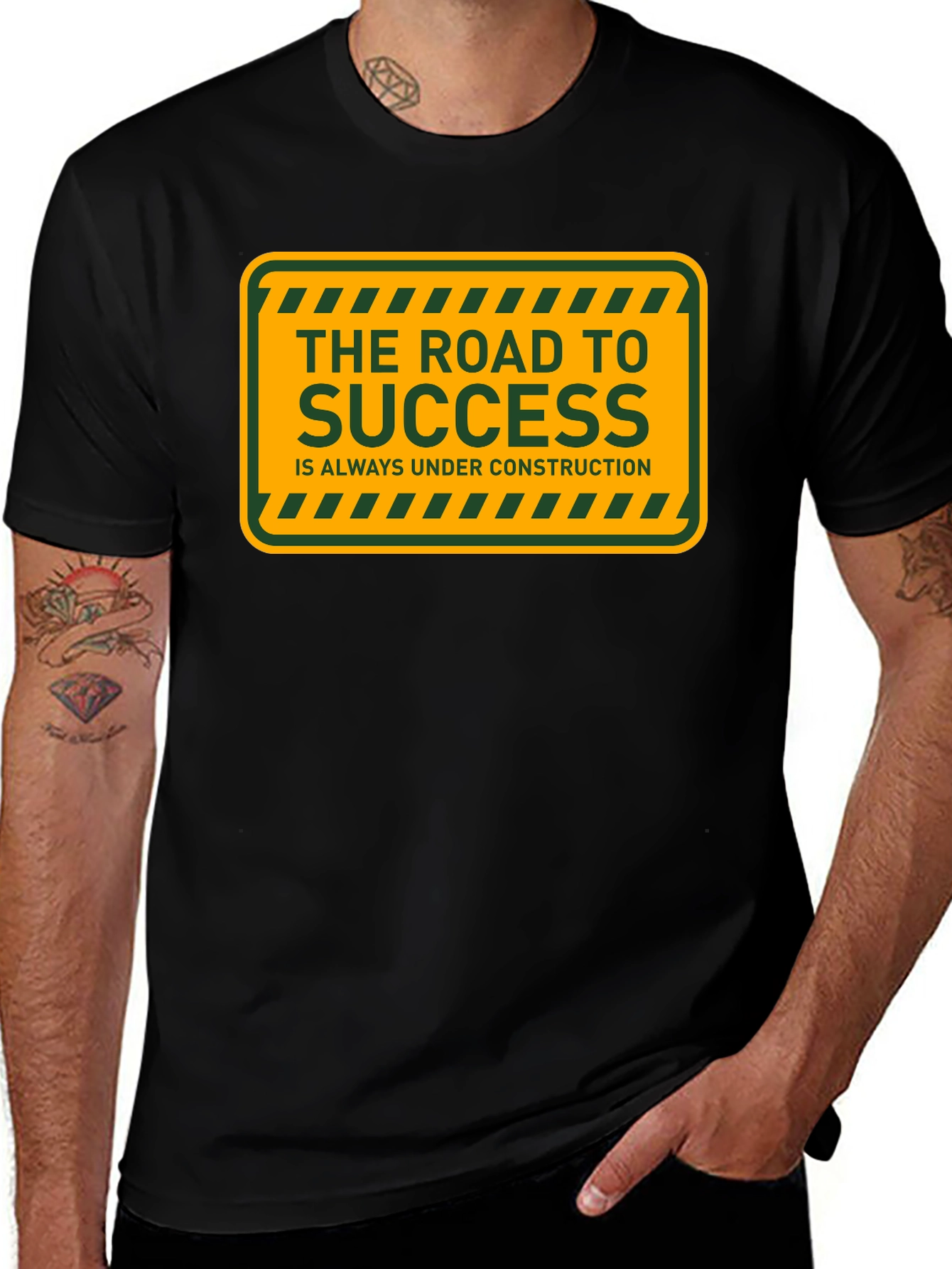 Variant 30 of Road to Success T-Shirt - Under Construction
