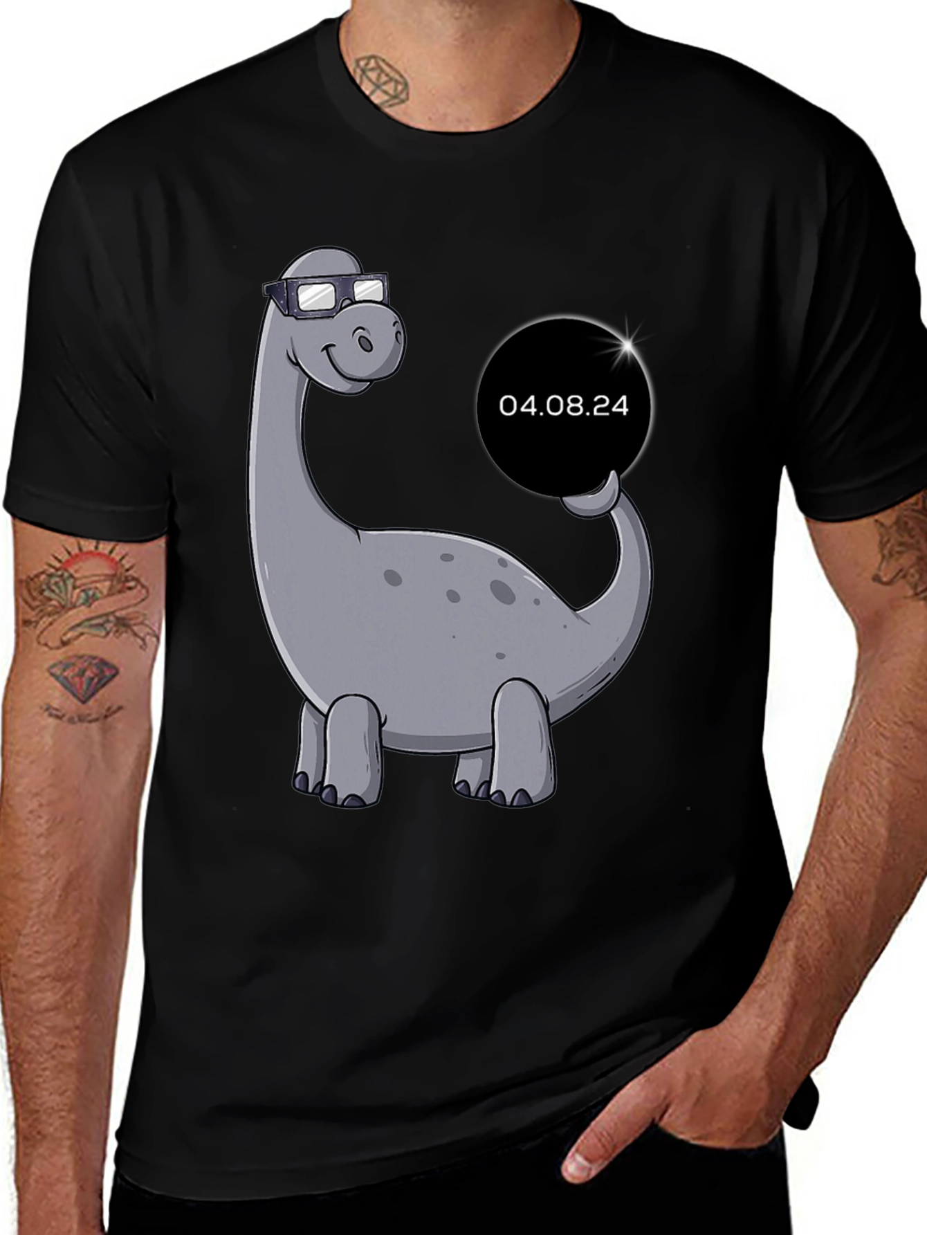 Variant 6 of Dino Date T-Shirt - Cool Bronto Design