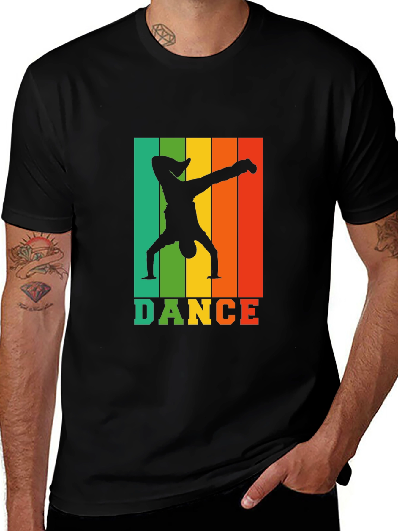 Variant 14 of Retro Dance T-Shirt - Black