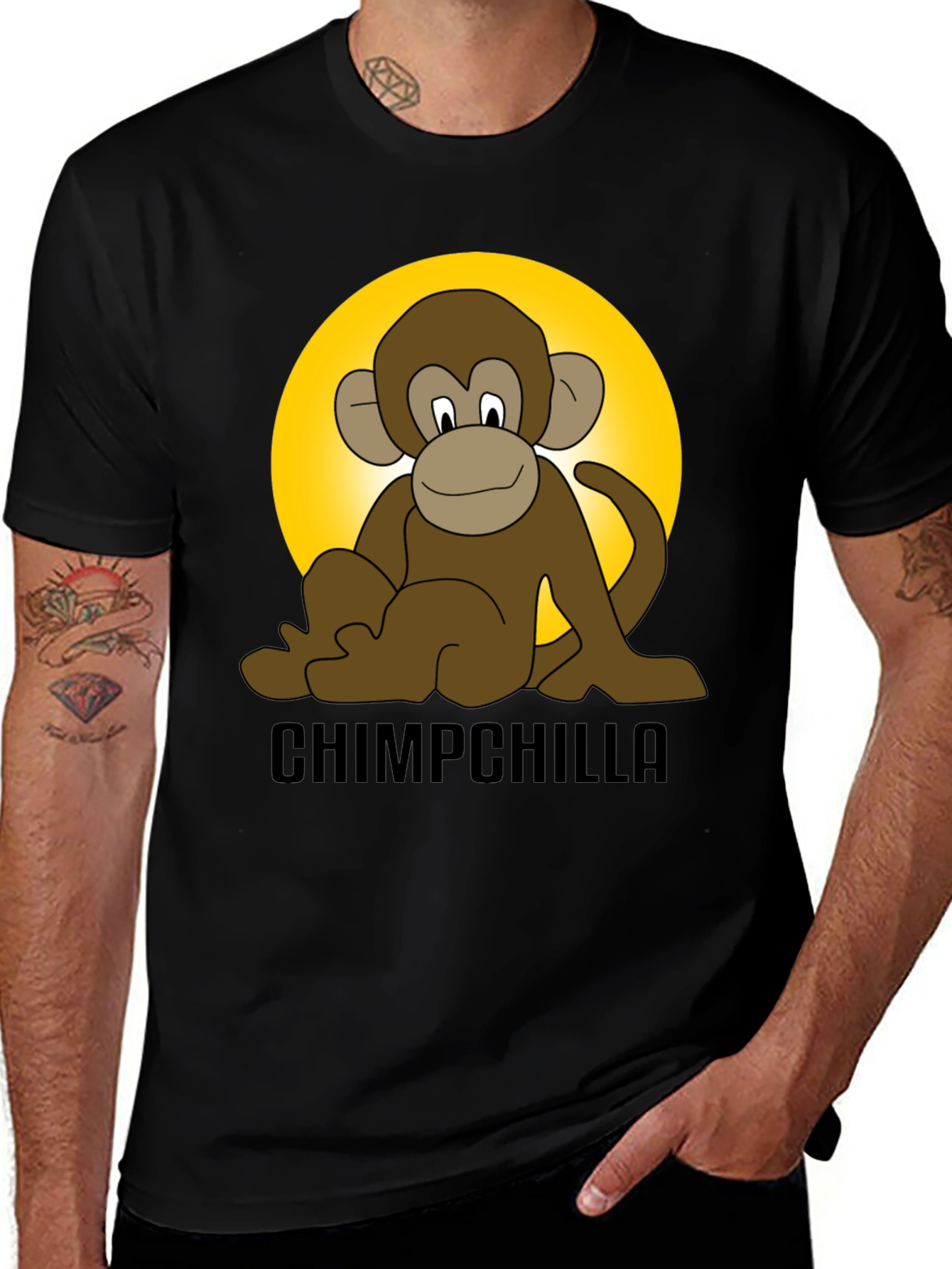 Variant 8 of Chimpchilla Monkey Graphic T-Shirt