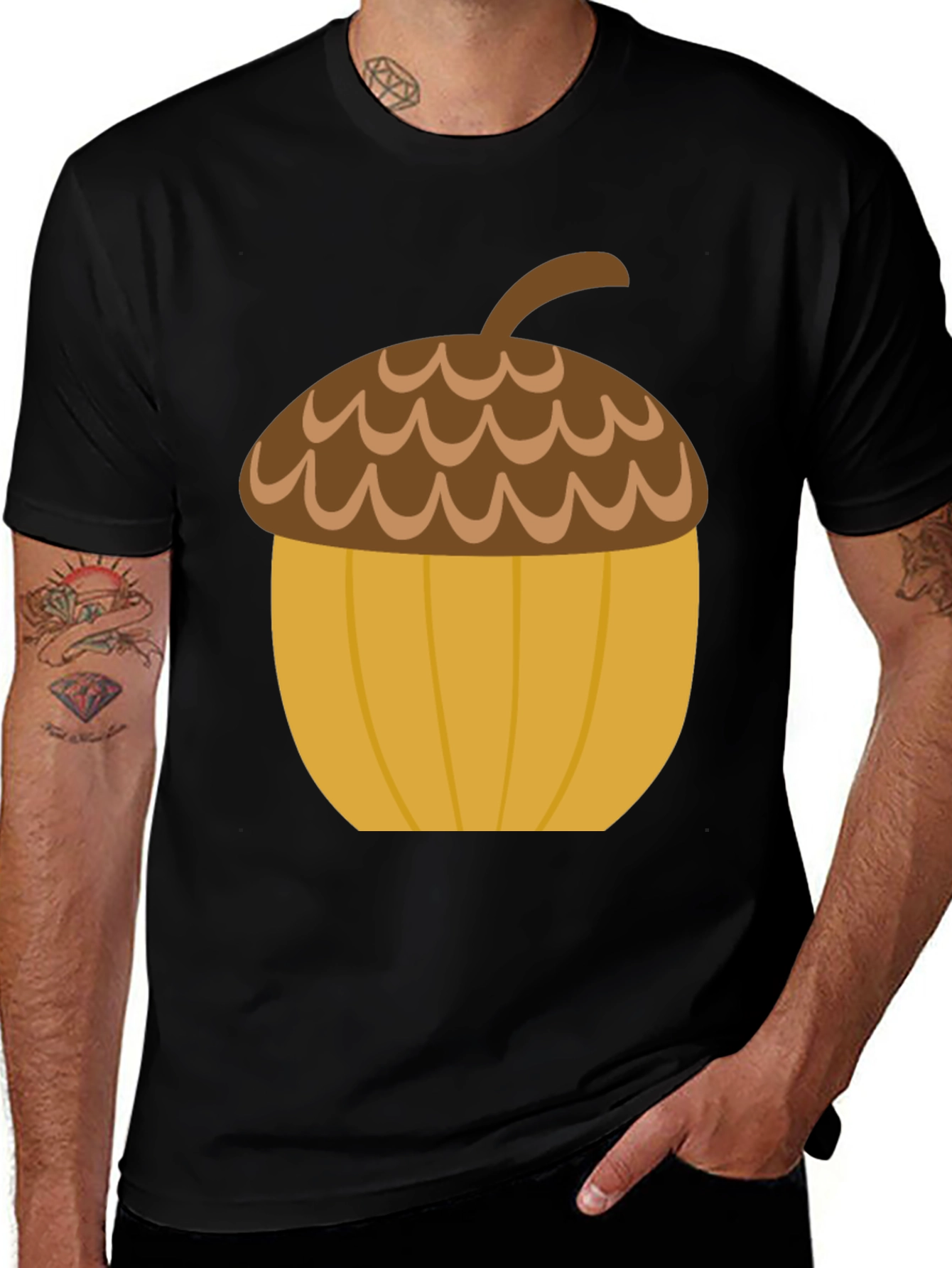 Variant 25 of Acorn Graphic Tee - Fall Harvest T-Shirt