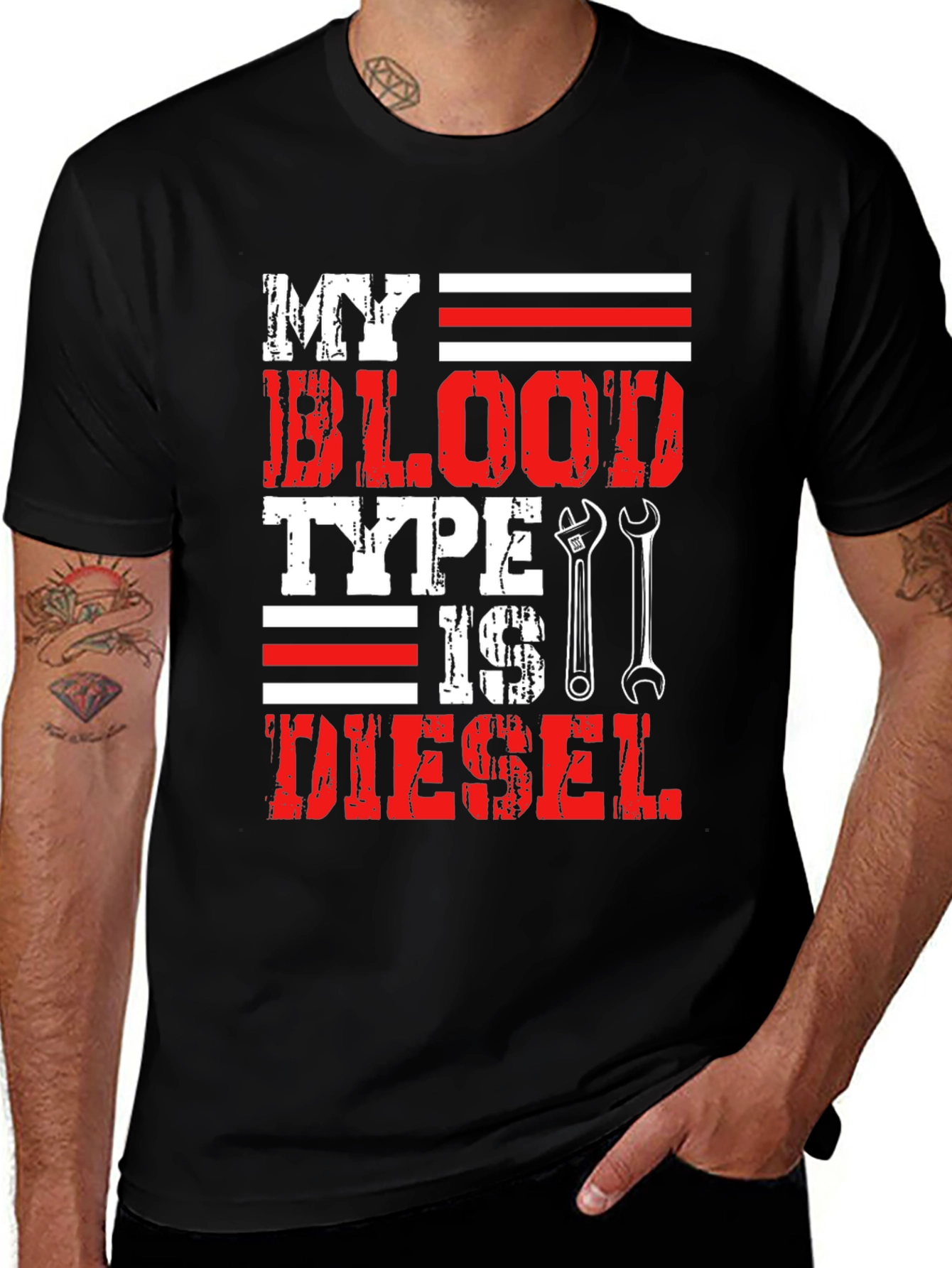 Variant 26 of My Blood Type is Diesel Graphic T-Shirt