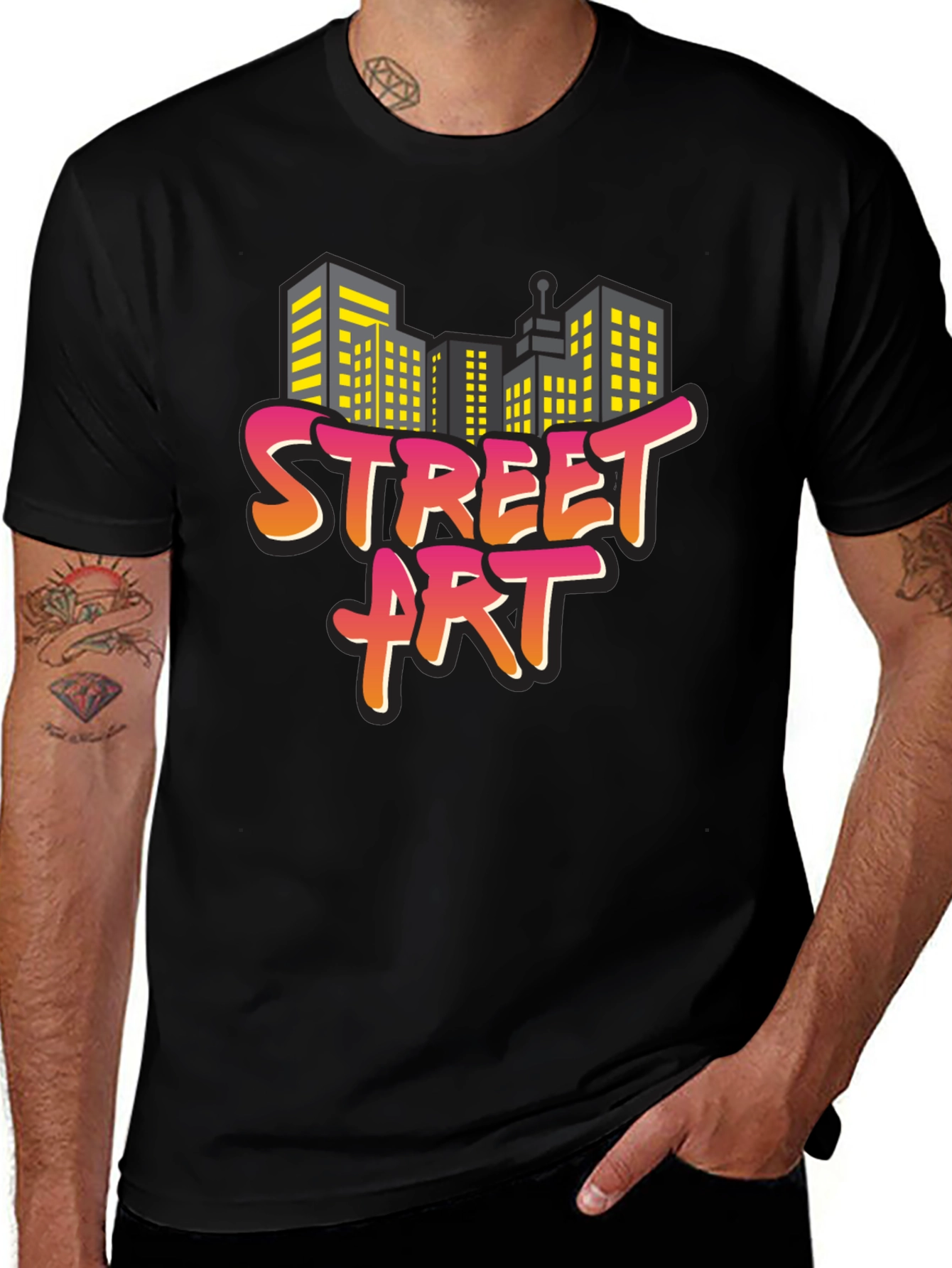 Variant 10 of Street Art Graphic Tee - Urban Style