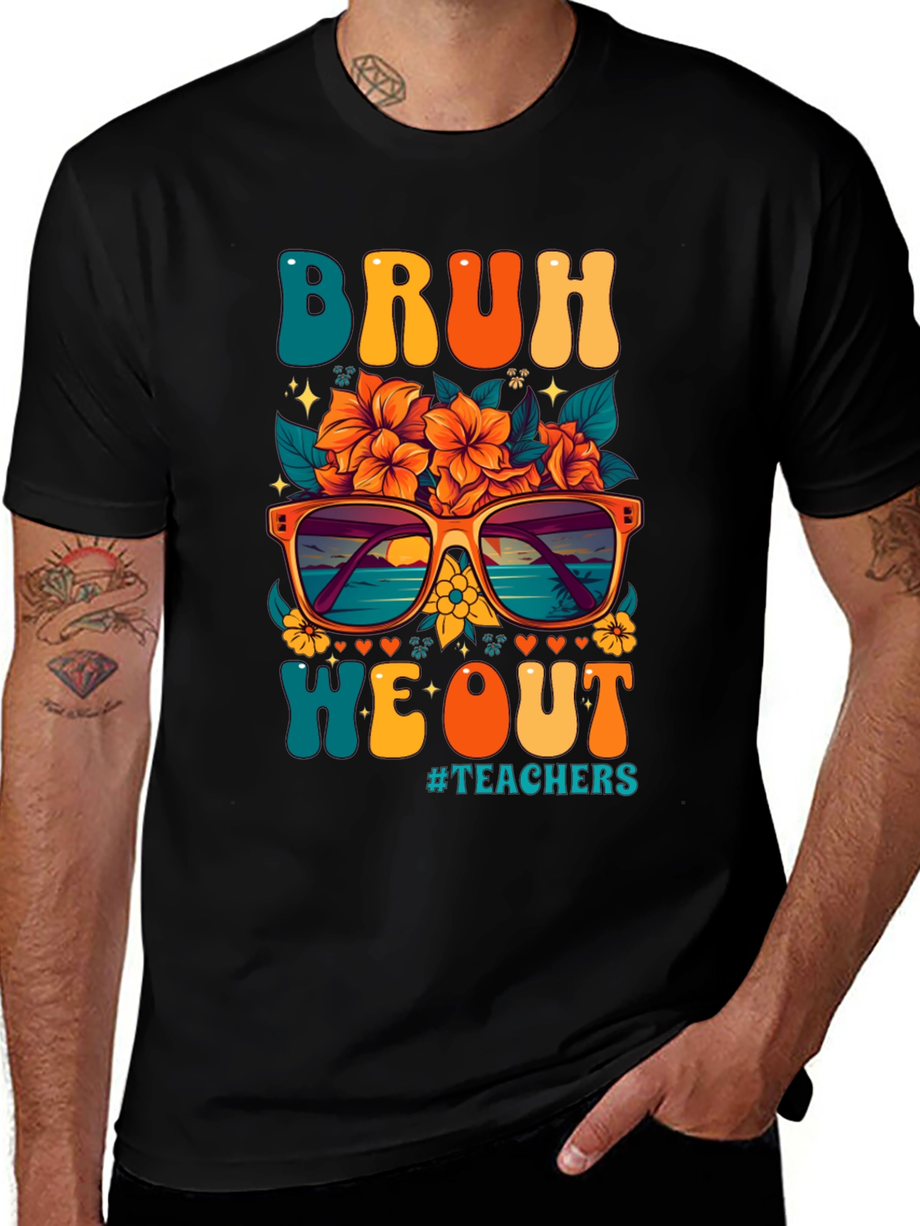 Variant 19 of Bruh We Out Teacher Graphic Tee