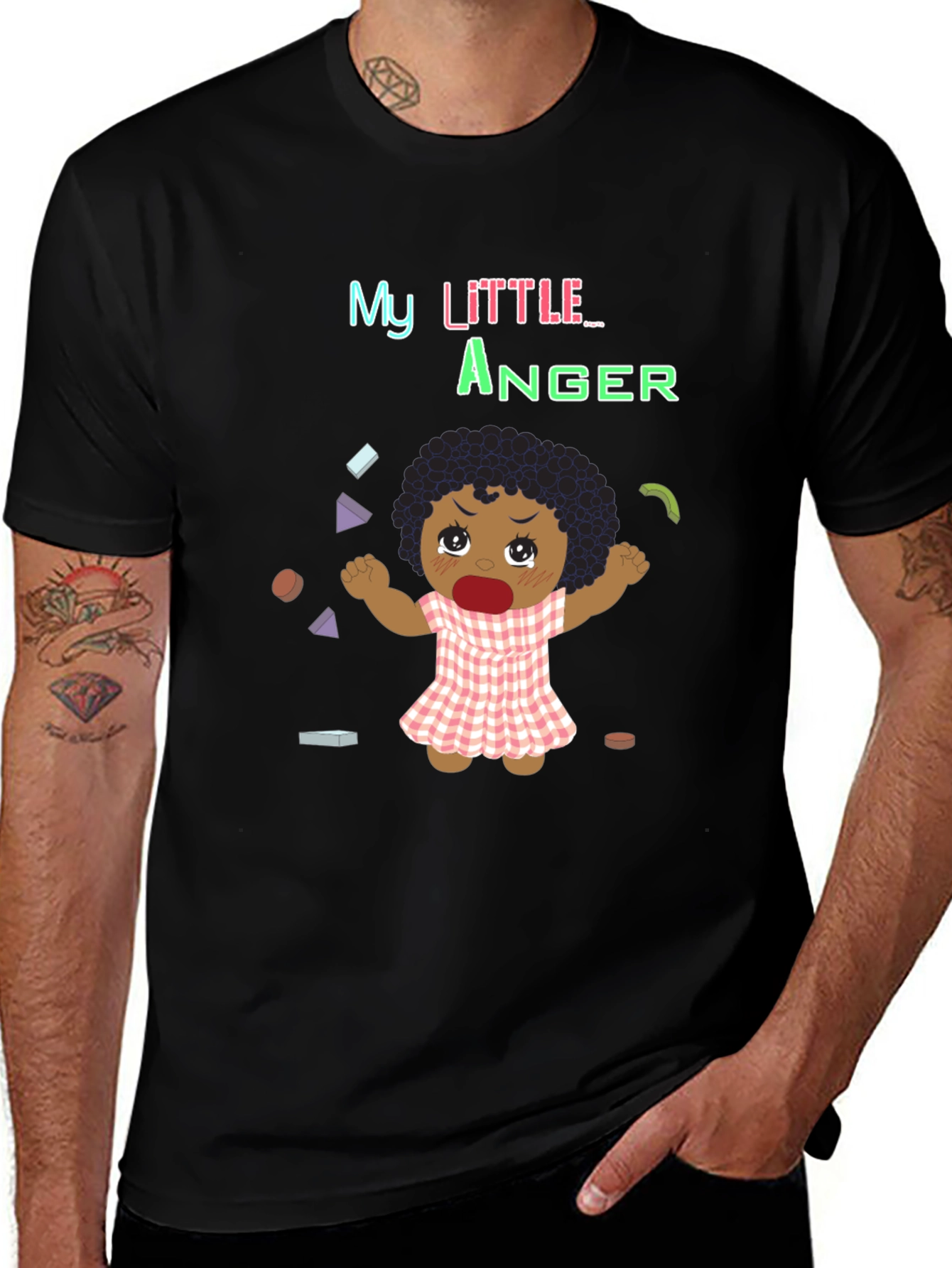 Black My Little Anger Black T-Shirt main image