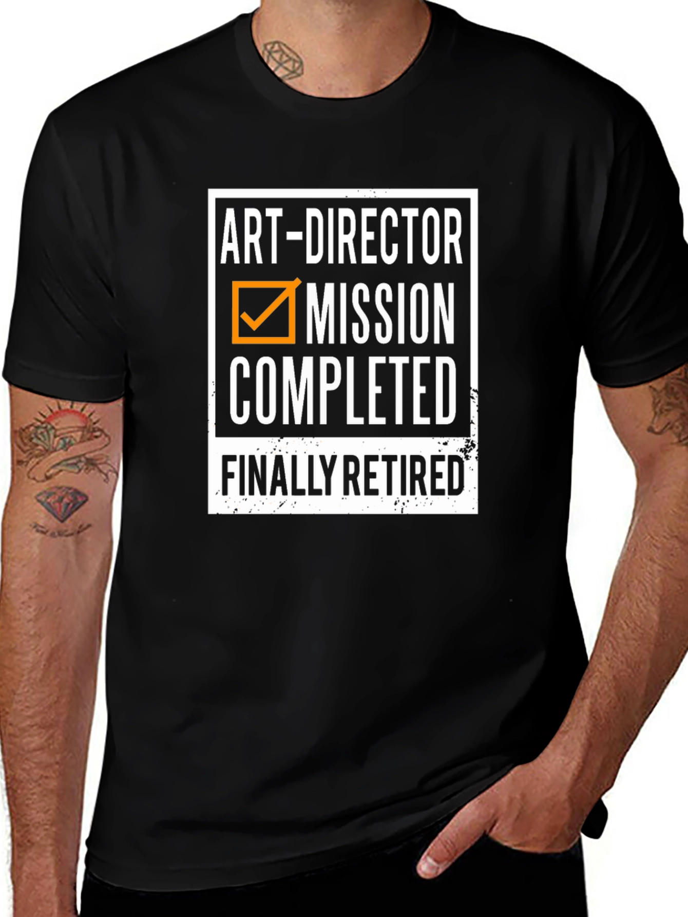 Variant 5 of Art Director Retirement T-Shirt - Mission Completed