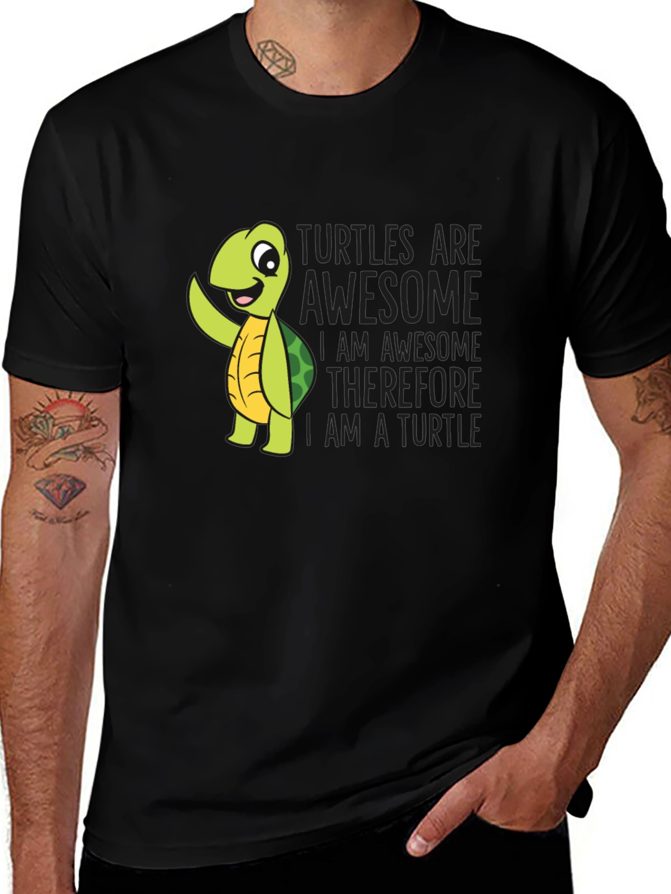 Variant 4 of Turtles Are Awesome Graphic T-Shirt