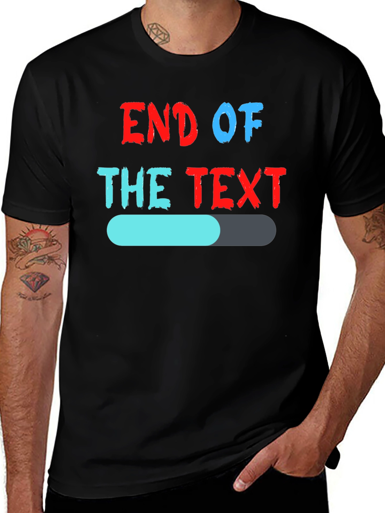 Variant 16 of End of the Text Graphic T-Shirt