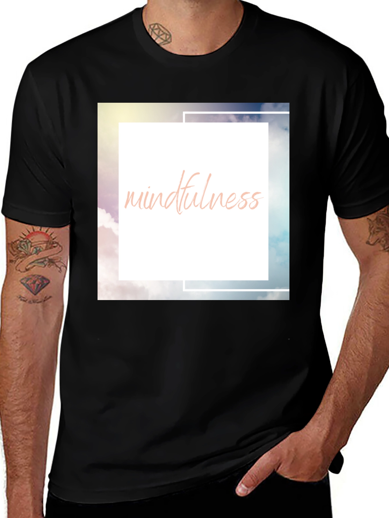 Variant 2 of Mindfulness Tee - Soft Cotton Blend, Relaxed Fit