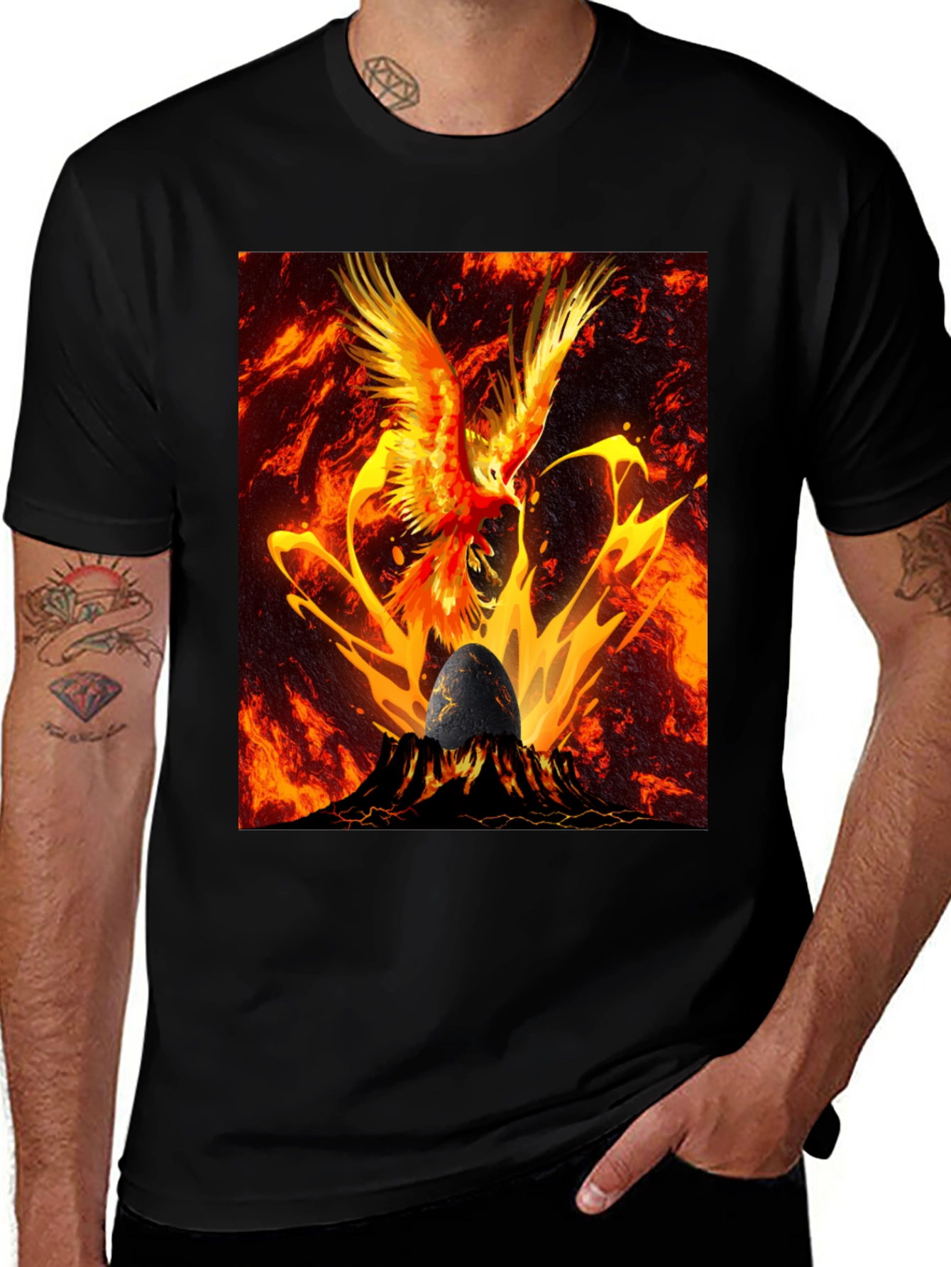 Variant 4 of Fiery Phoenix T-Shirt