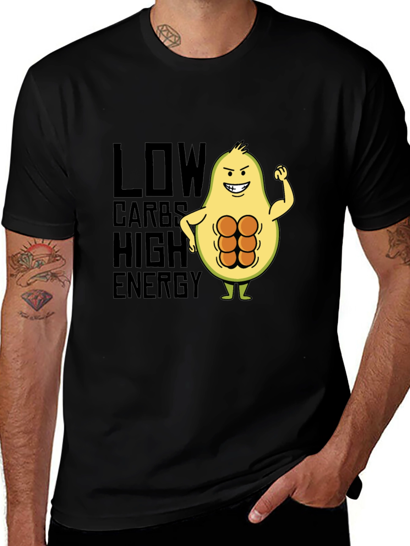 Low Carbs High Energy Avocado T-Shirt