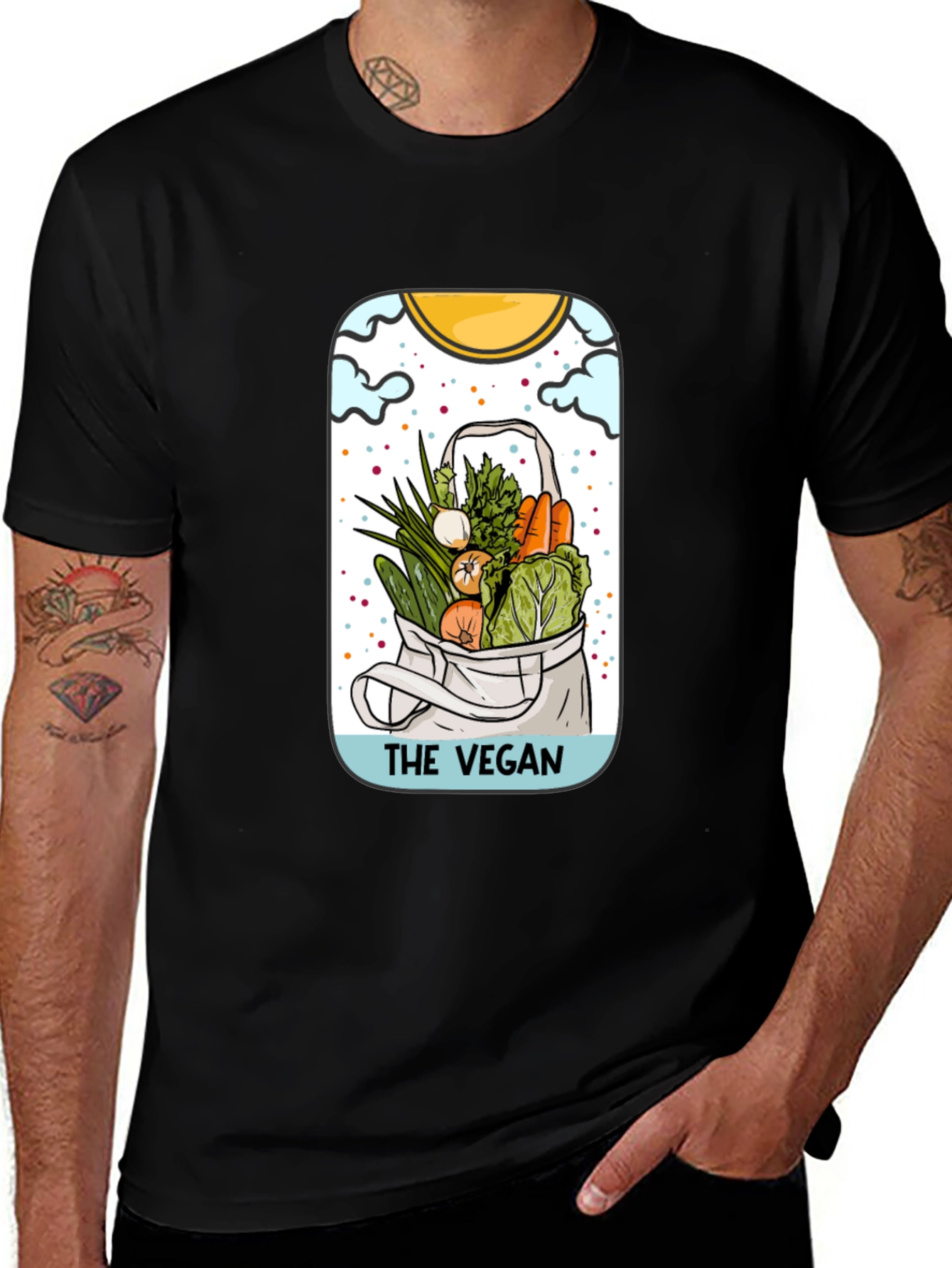 Black The Vegan T-Shirt - Stylish & Comfortable main image