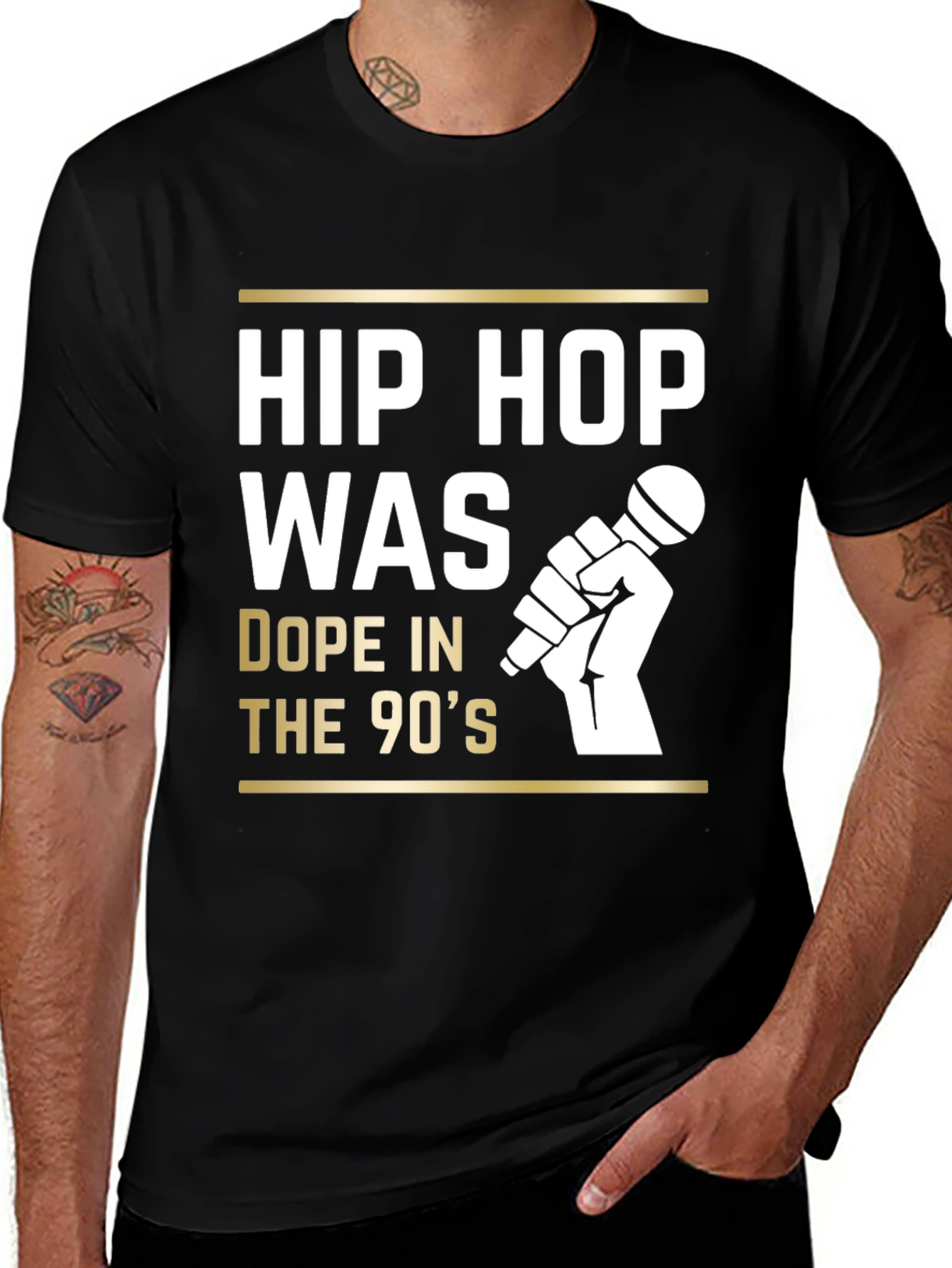 Variant 19 of Hip Hop 90s Graphic Tee - Retro Style