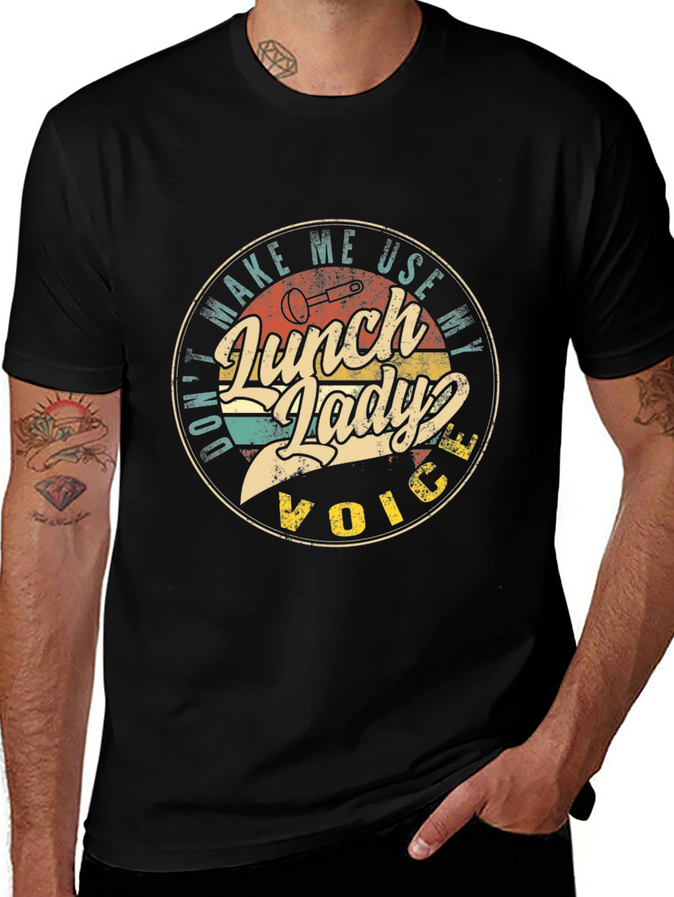 Variant 24 of Lunch Lady Voice Retro T-Shirt