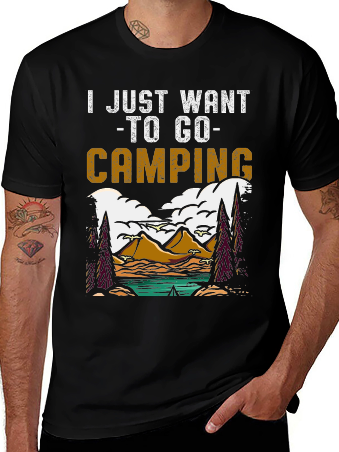 Variant 5 of I Just Want To Go Camping Graphic Tee