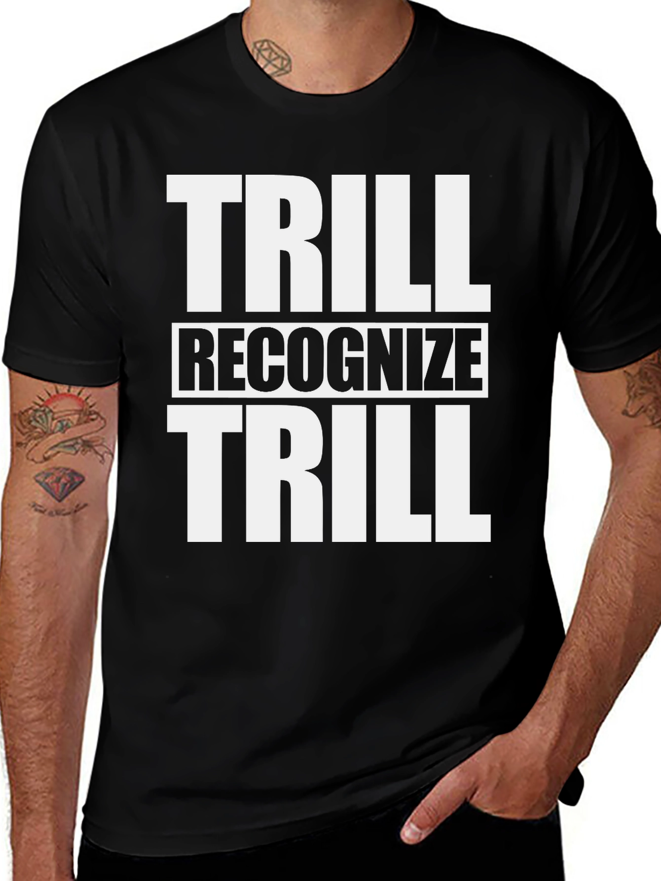 Variant 5 of Trill Recognize Trill Black T-Shirt