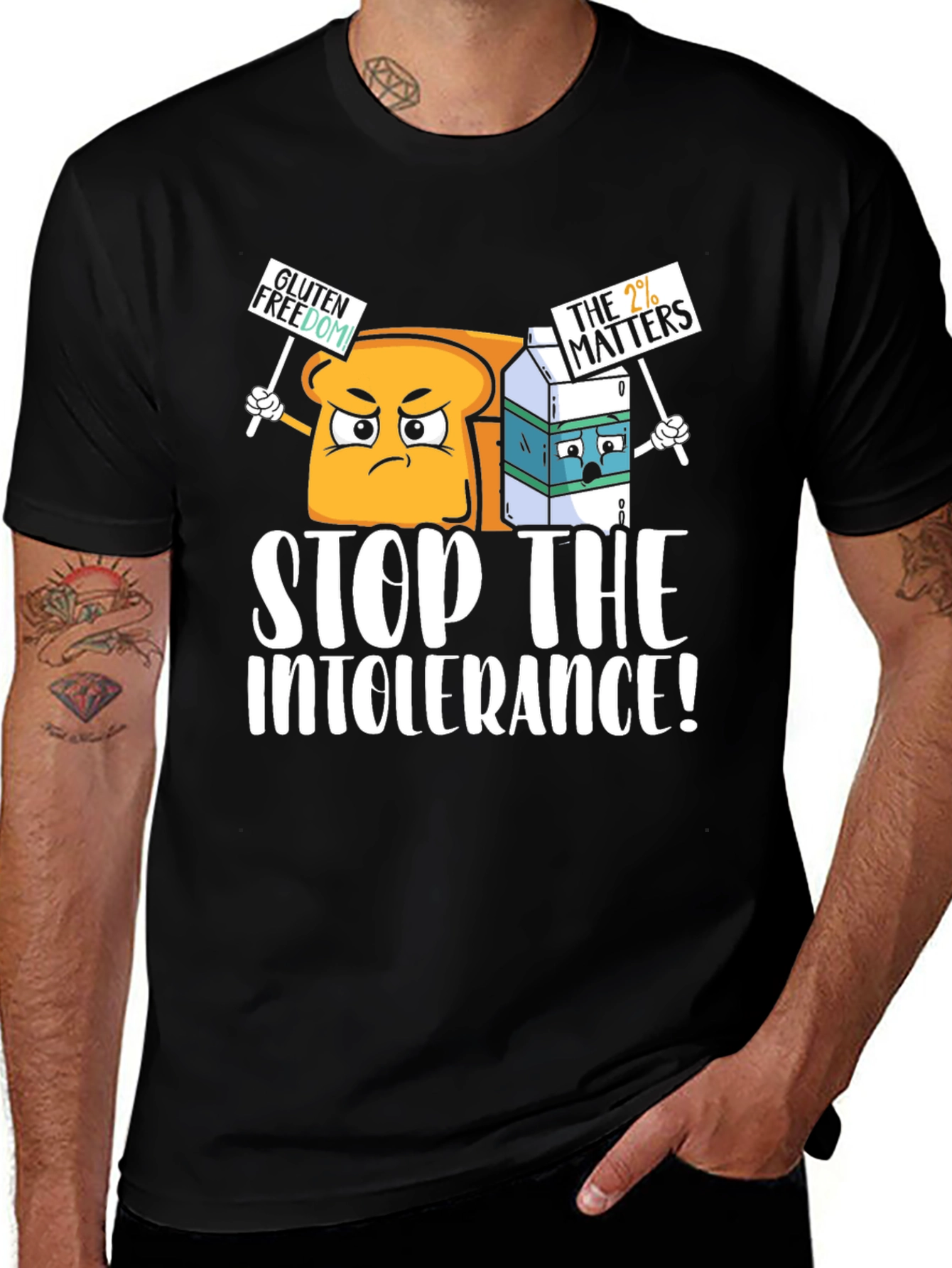 Stop Intolerance Black T-Shirt