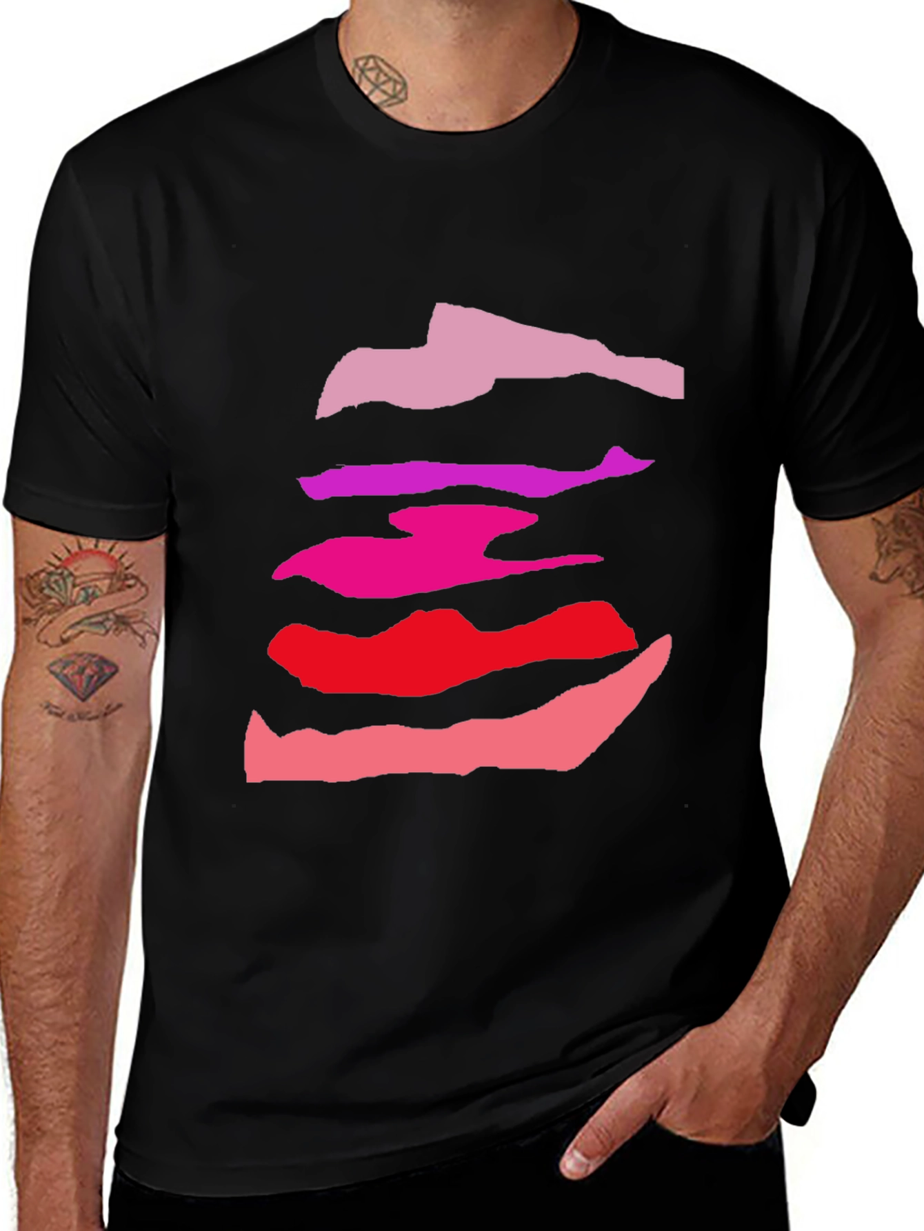 Variant 22 of Abstract Color Block Men's Tee