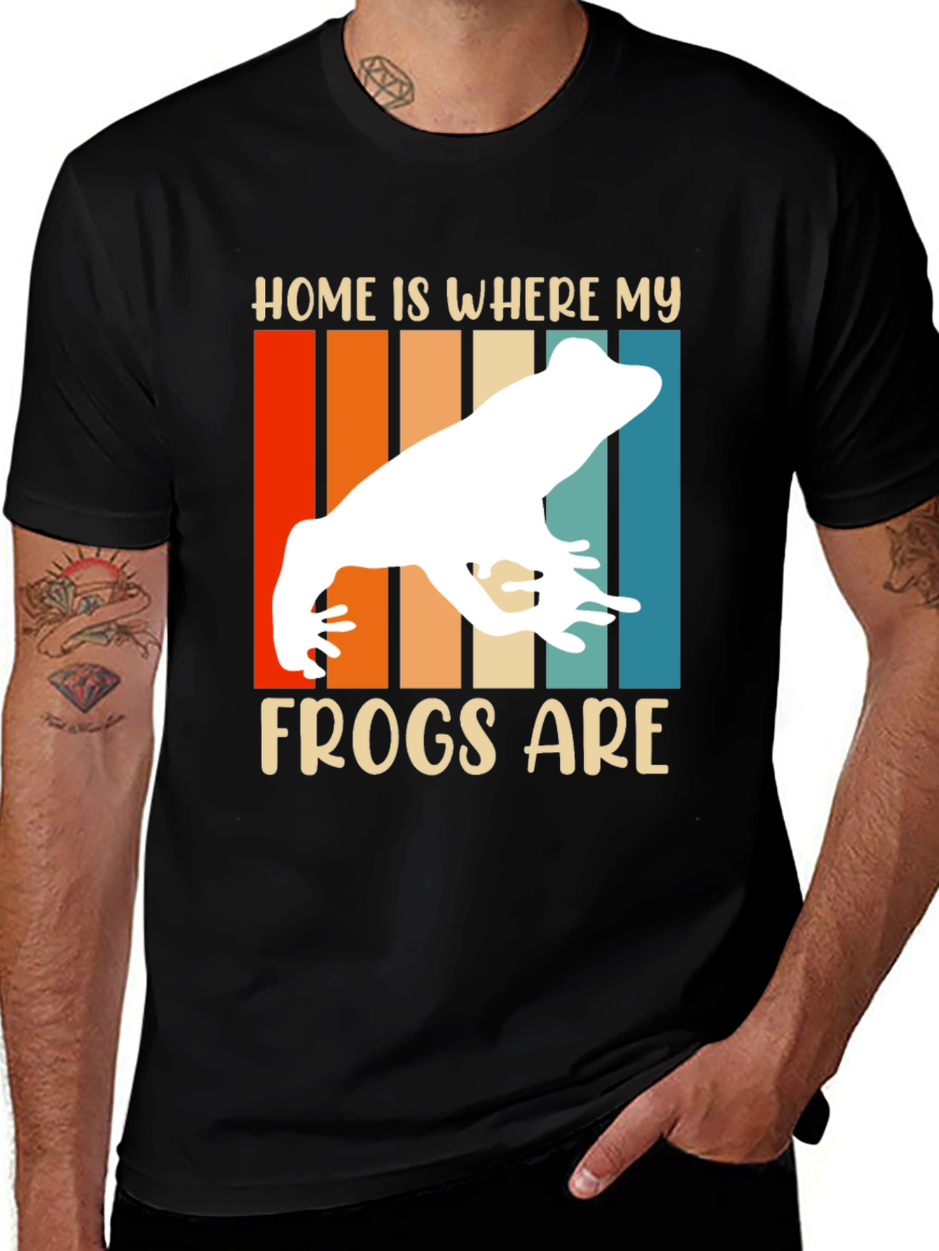 Variant 17 of Home is Where My Frogs Are - Graphic Tee