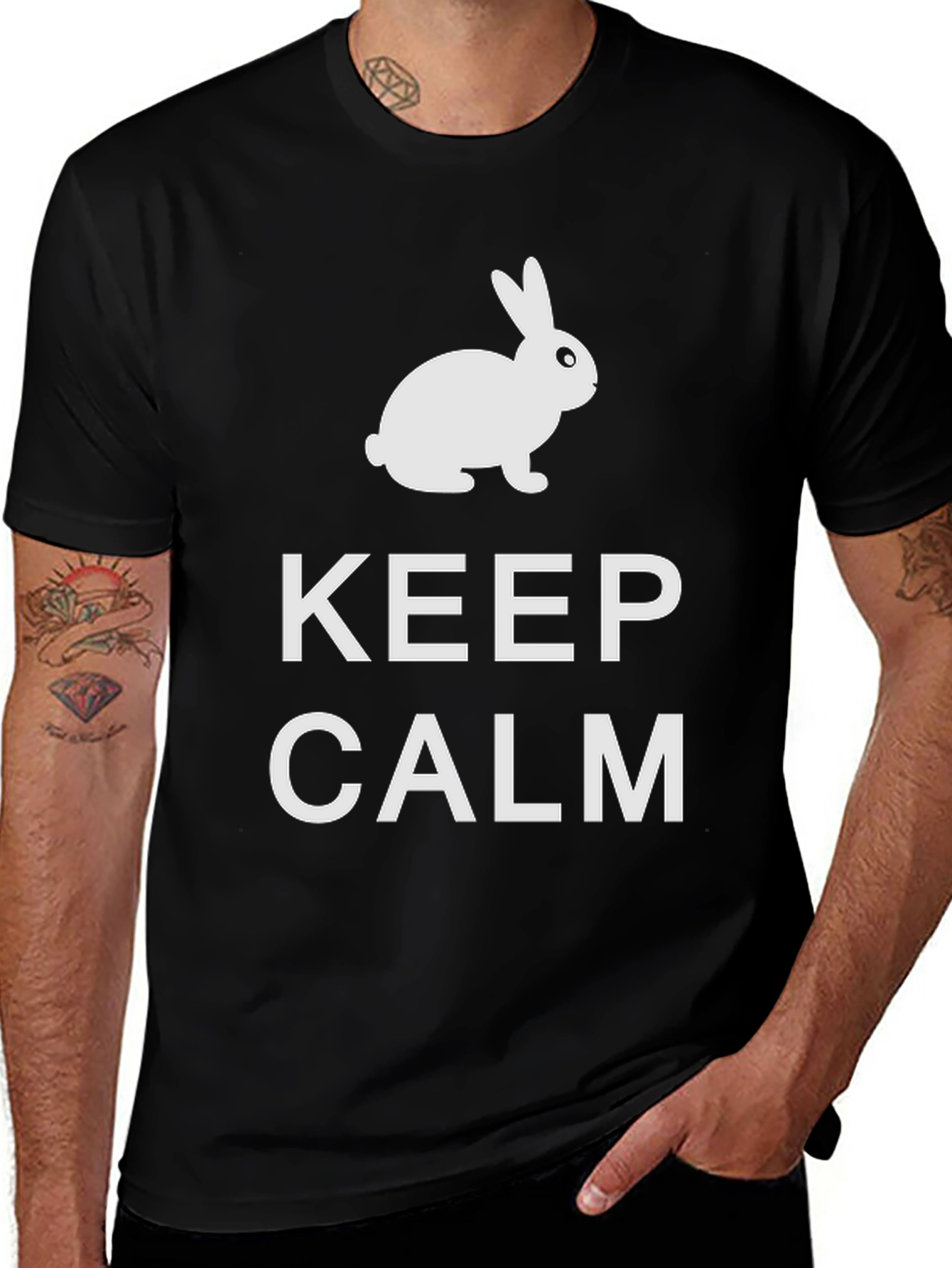 Variant 14 of Keep Calm Bunny T-Shirt - Funny Easter Tee
