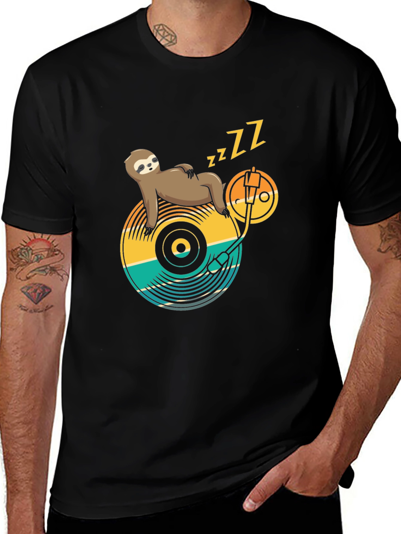 Variant 8 of Sloth DJ T-Shirt - Relaxed Style