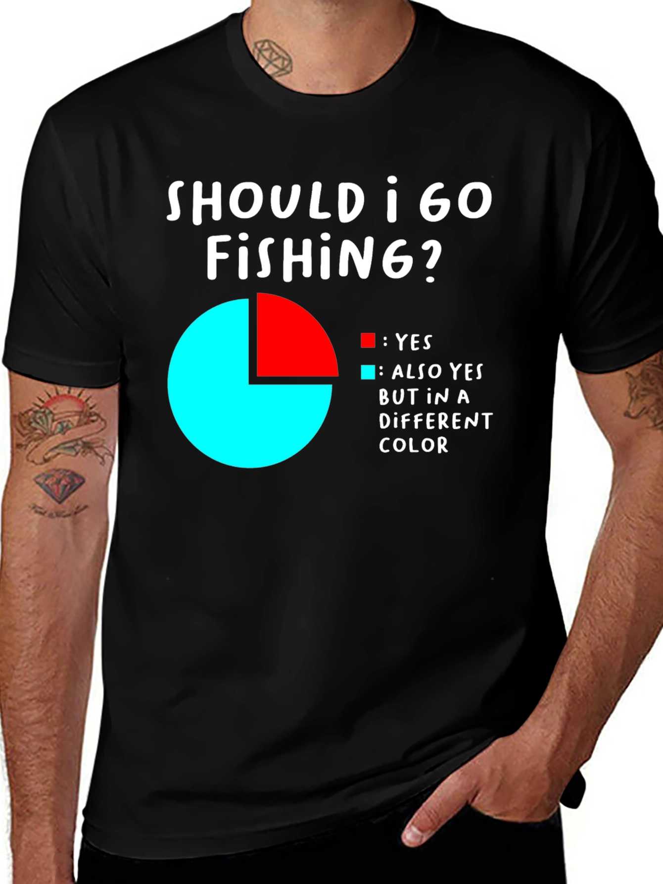 Variant 10 of Funny Fishing T-Shirt - Should I Go Fishing? Tee