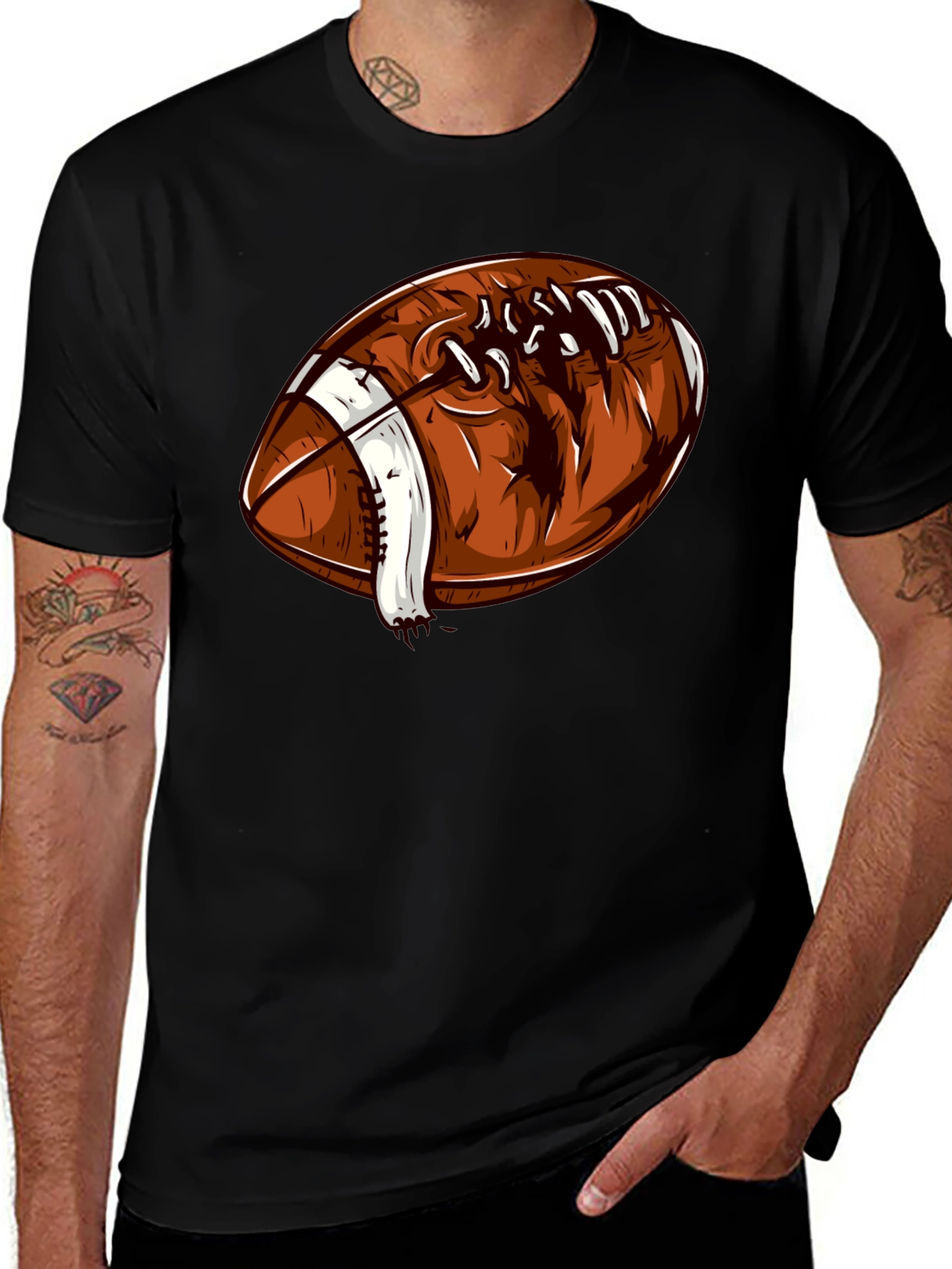 Variant 16 of Football Graphic Tee - Stylish Sports Fan Apparel