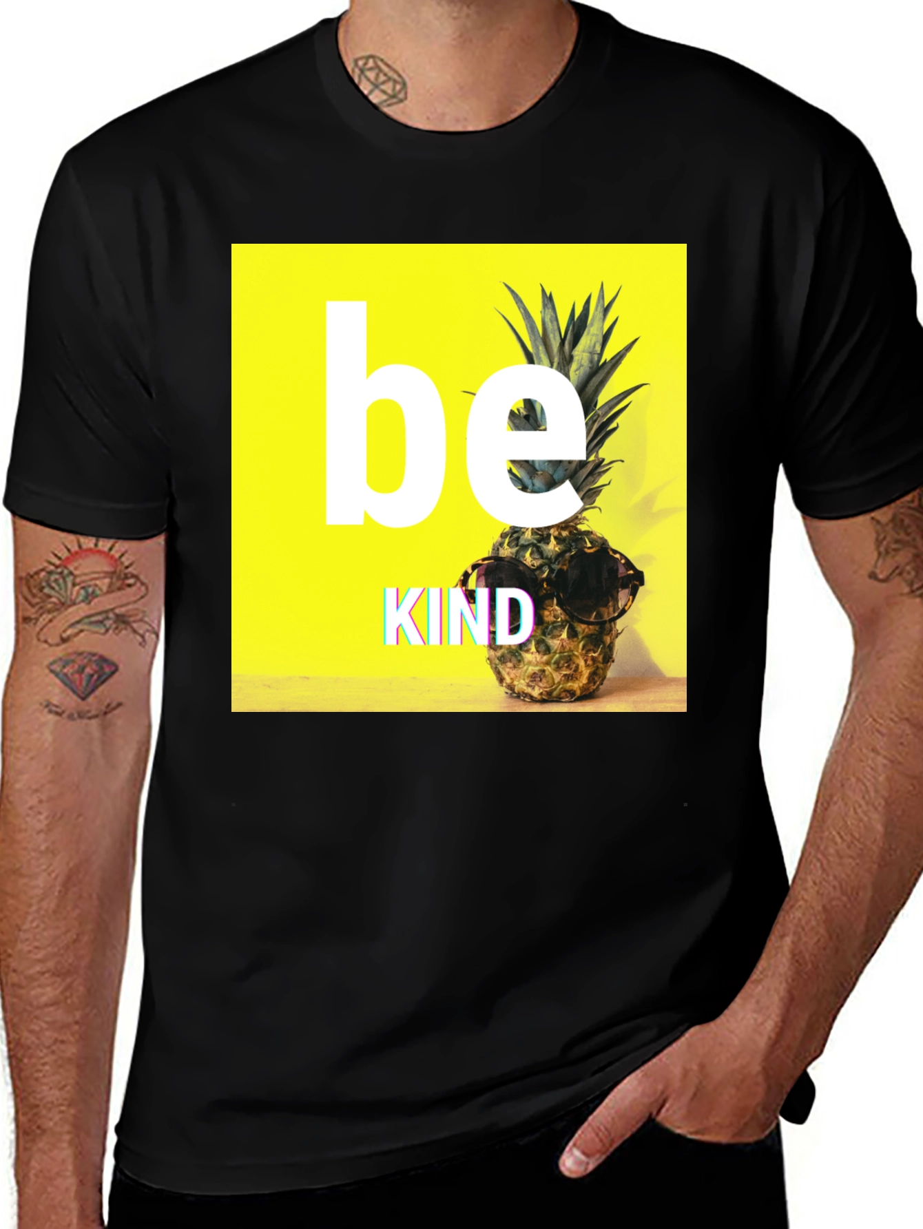 Variant 27 of Be Kind Pineapple Graphic Tee - Unisex