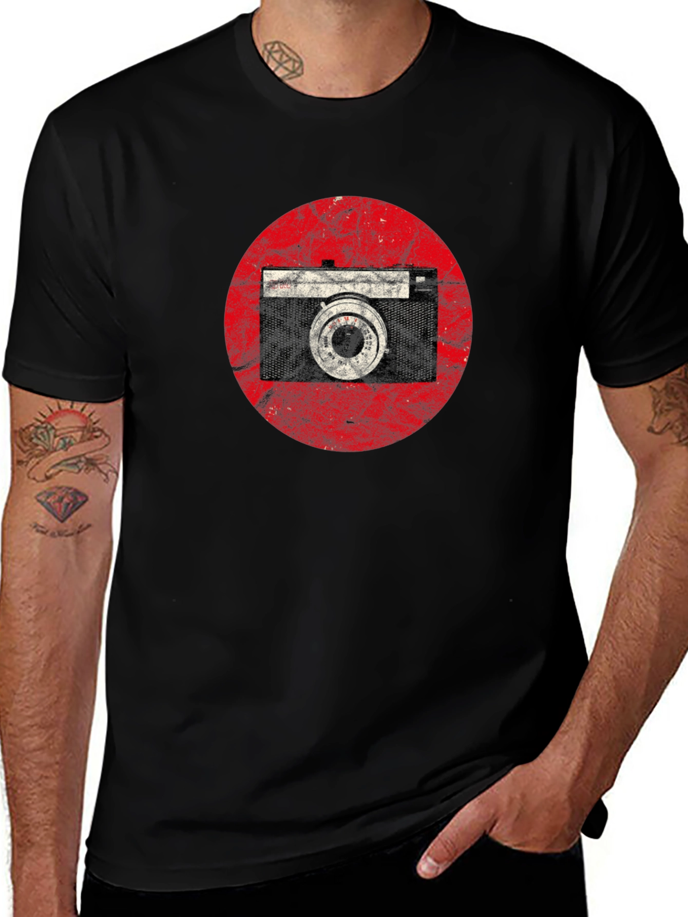 Variant 16 of Retro Camera Graphic Tee - Vintage Style Shirt
