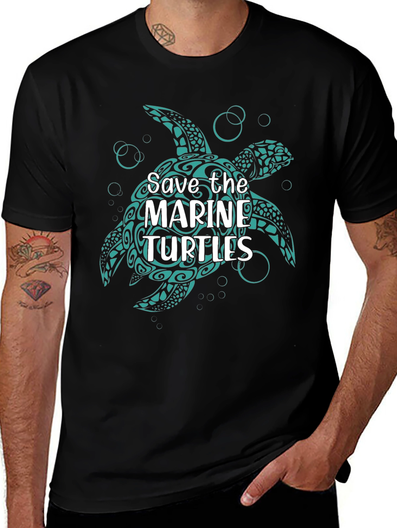 Variant 29 of Save the Marine Turtles Graphic Tee