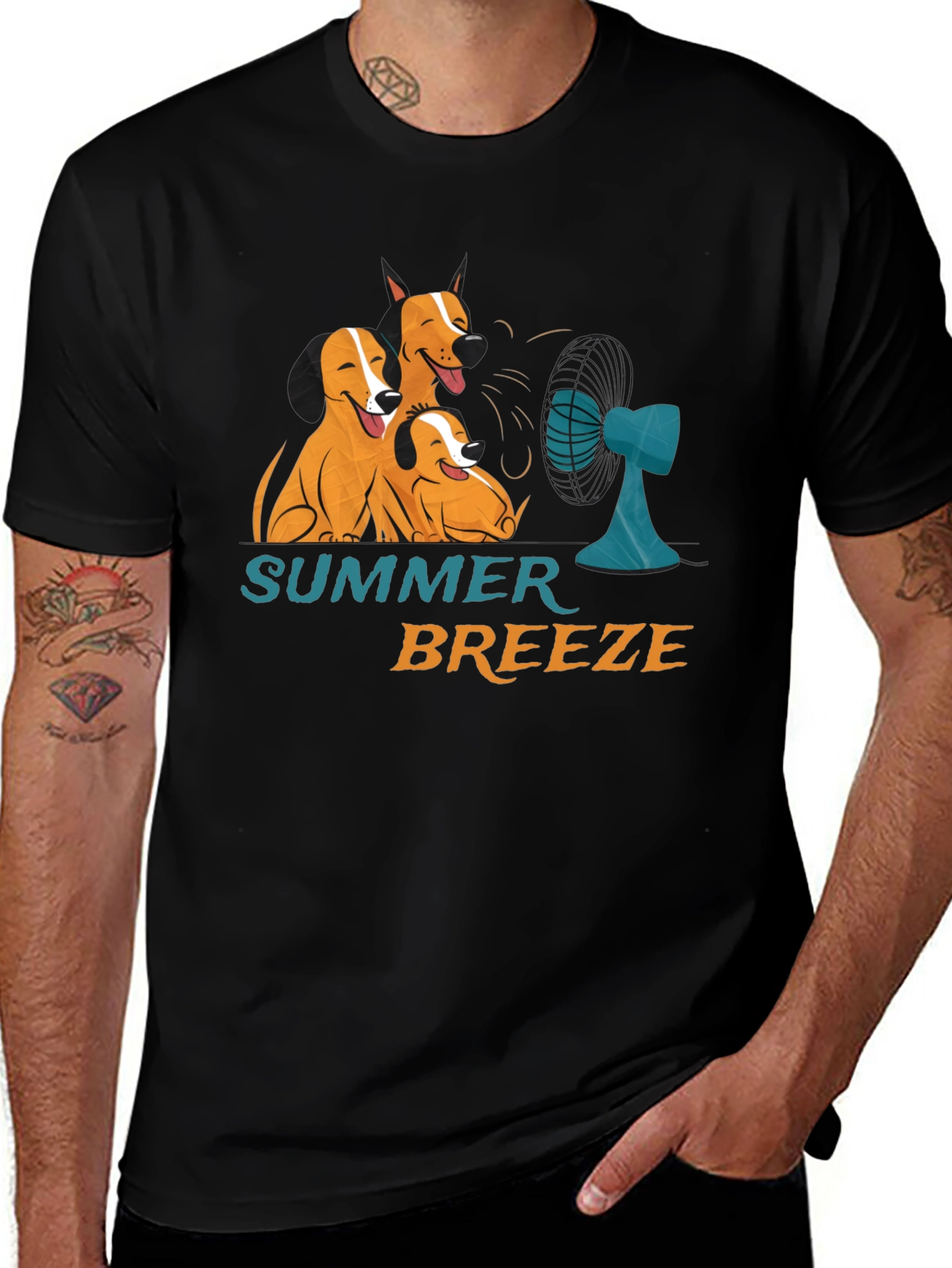 Variant 2 of Summer Breeze Dog Graphic T-Shirt