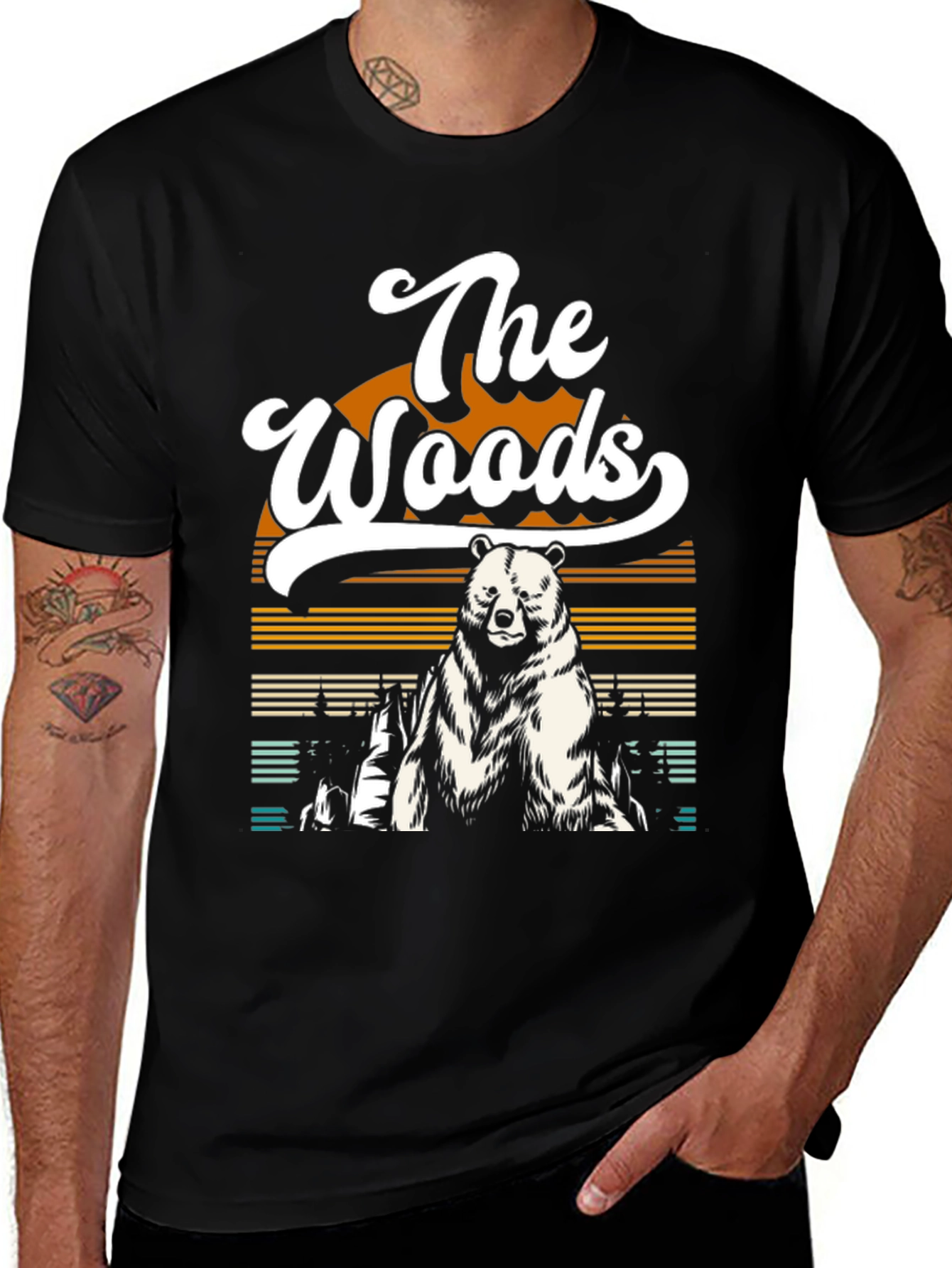 Variant 26 of The Woods Bear Graphic T-Shirt