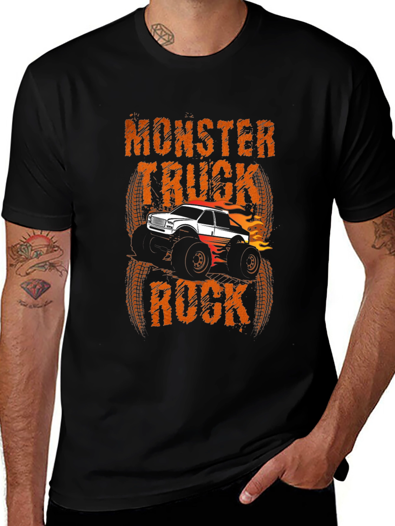 Variant 19 of Monster Truck Rock Graphic T-Shirt