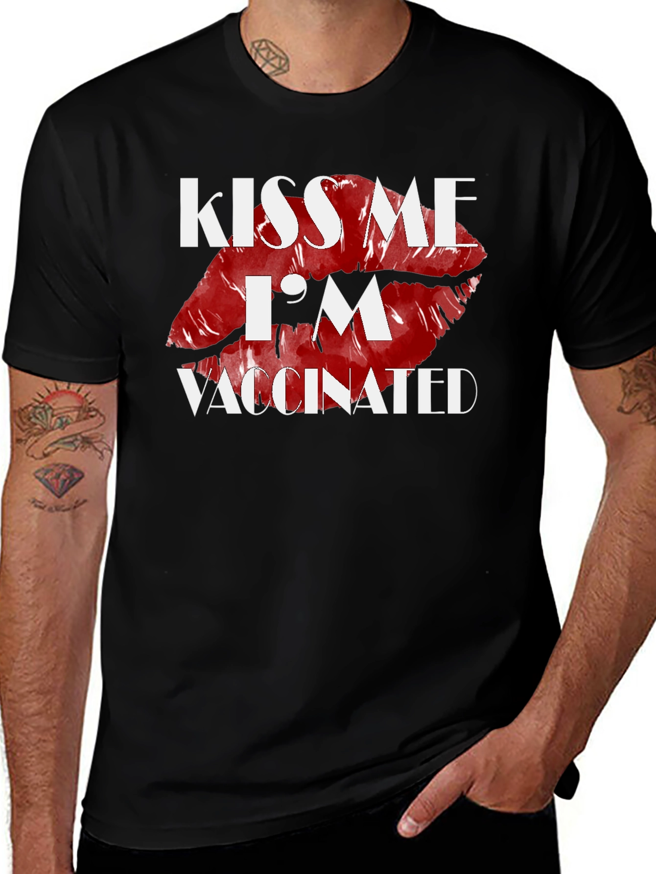Variant 16 of Kiss Me, I'm Vaccinated T-Shirt