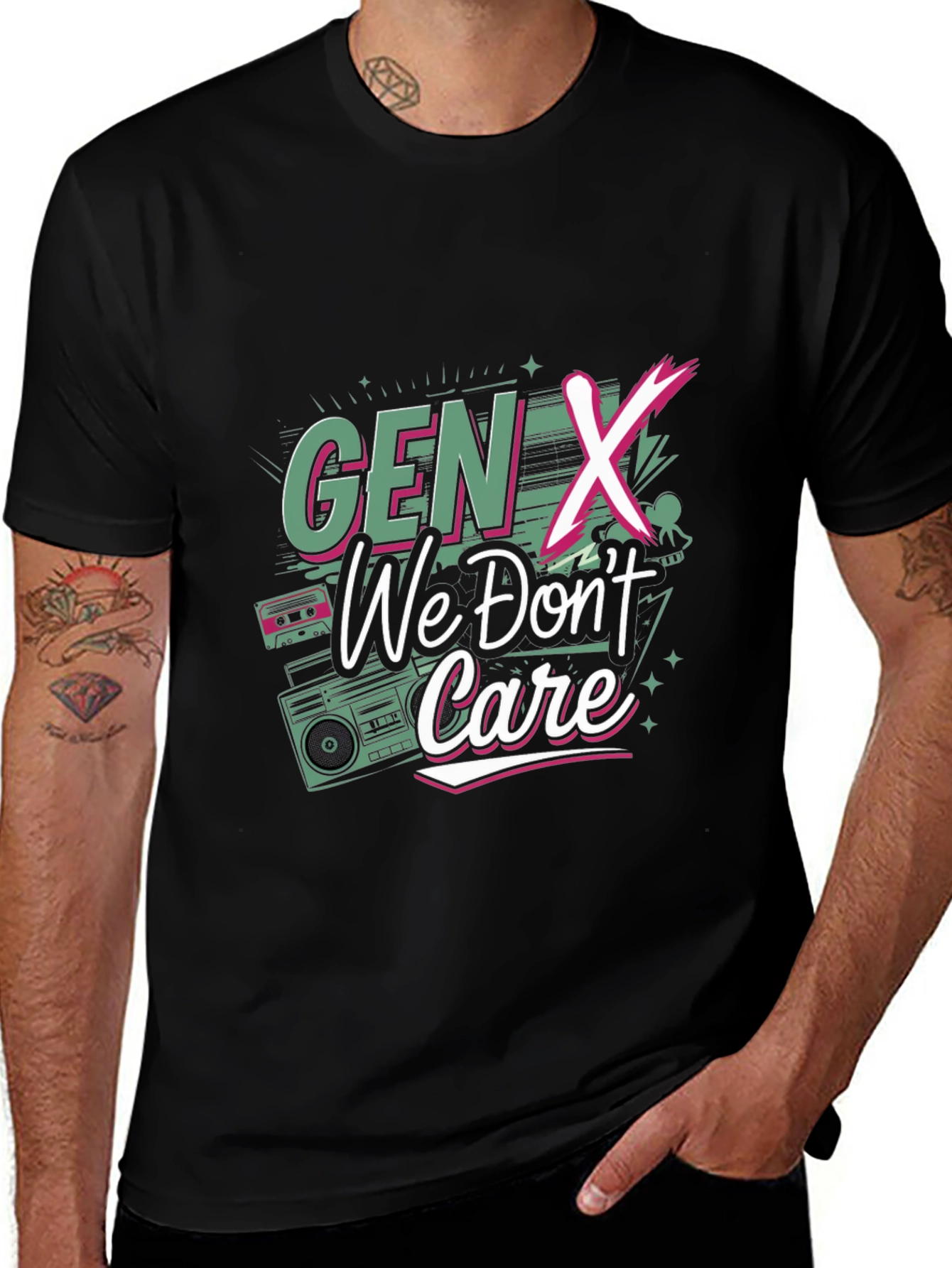 Gen X We Don't Care Graphic Tee