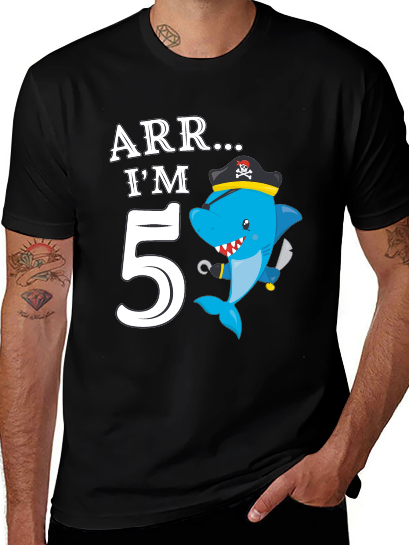 Variant 14 of ARR I'M 5 Pirate Shark Birthday T-Shirt
