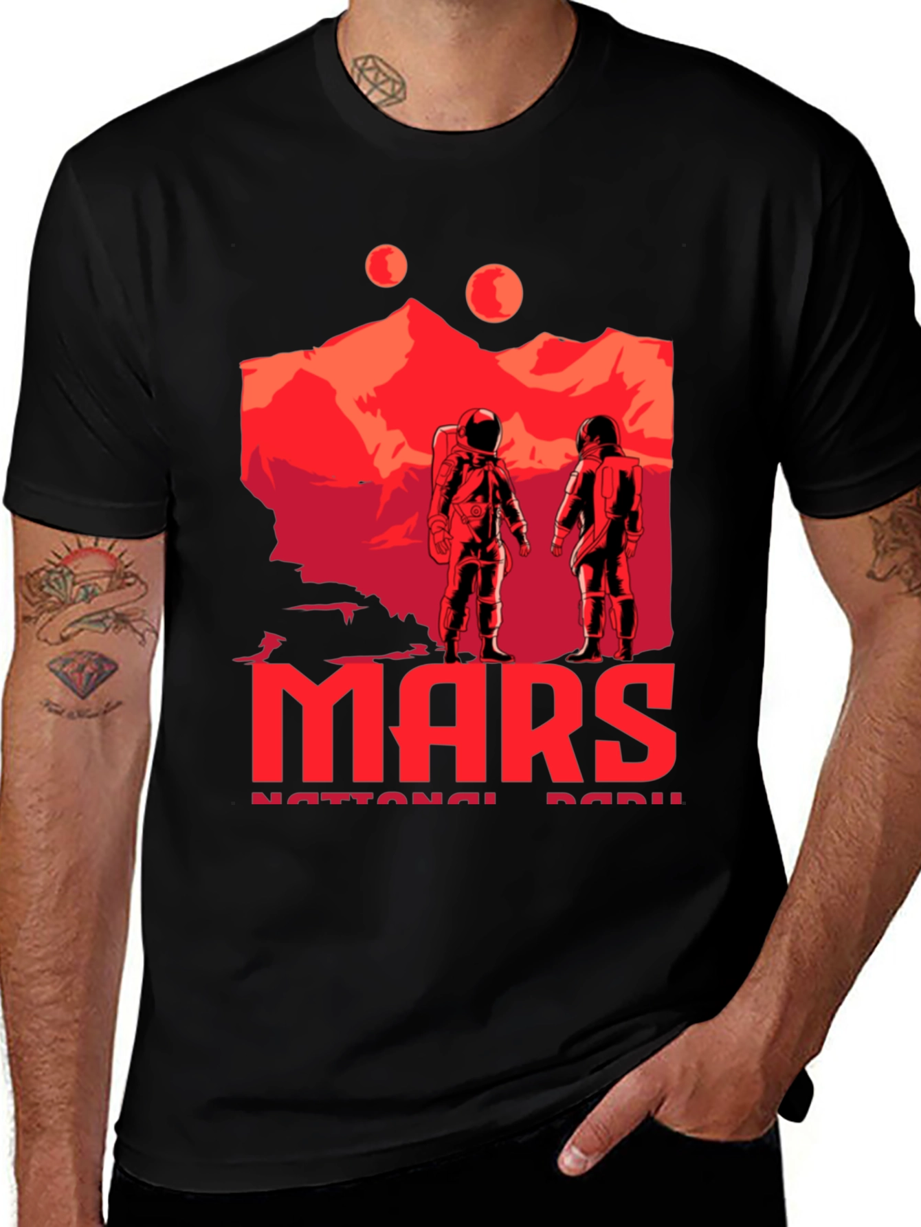 Mars National Park Graphic Tee - Explore the Red Planet