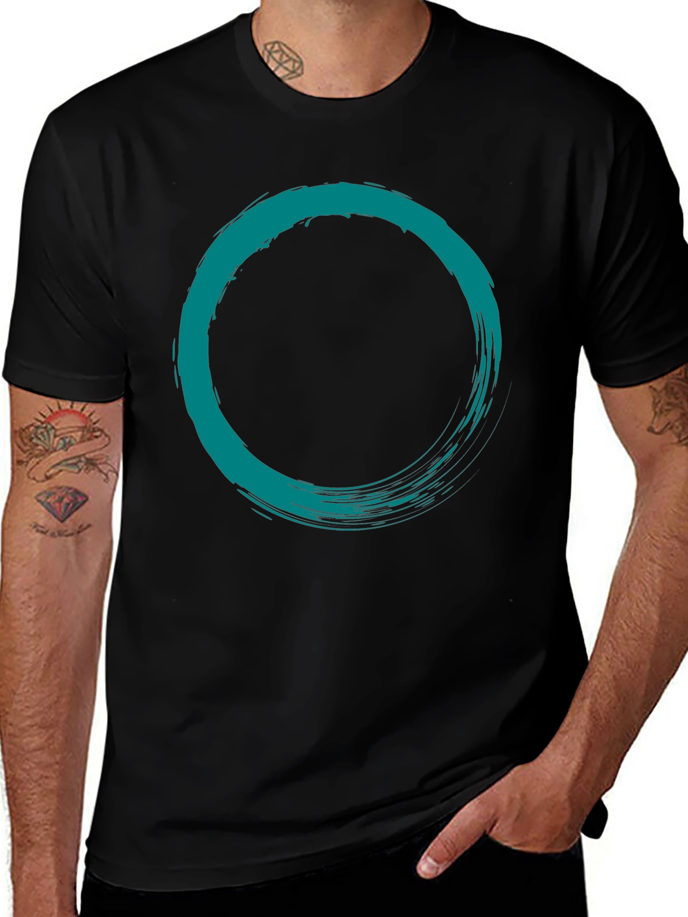 Zen Circle Graphic T-Shirt - Casual Style