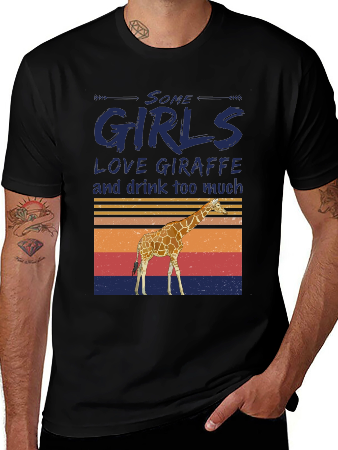 Variant 8 of Some Girls Love Giraffes T-Shirt