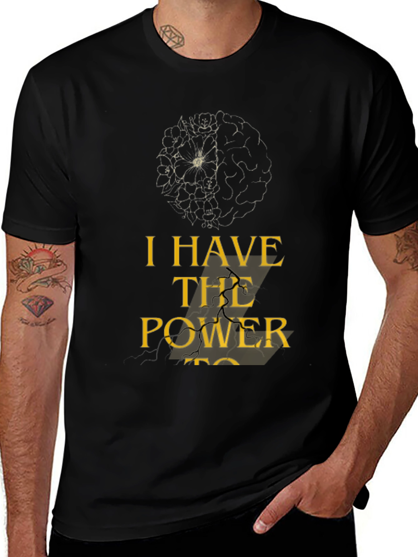 Variant 10 of I HAVE THE POWER TO Brain T-Shirt